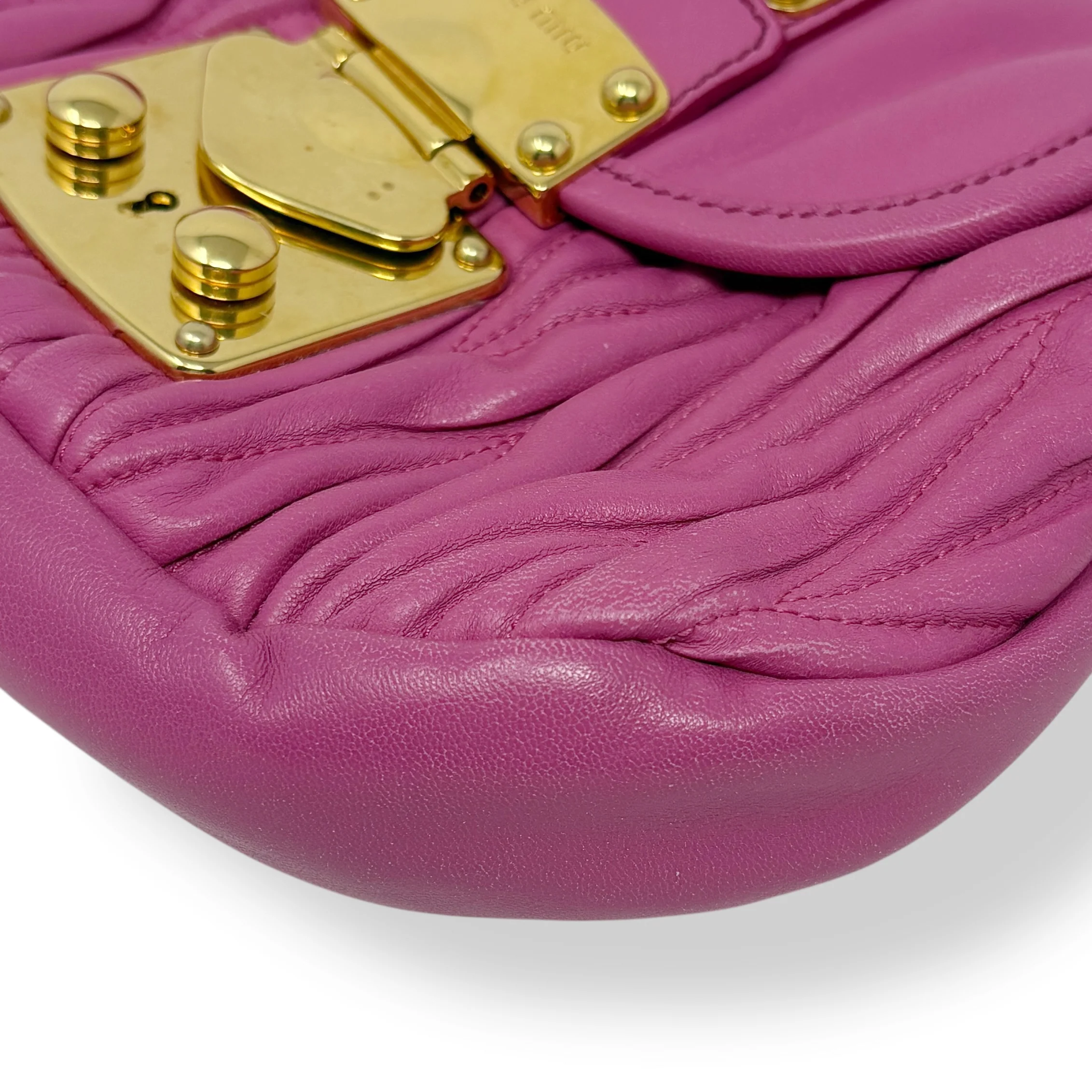 Miu Miu Pink Nappa Mini Coffer Bag - Image 10