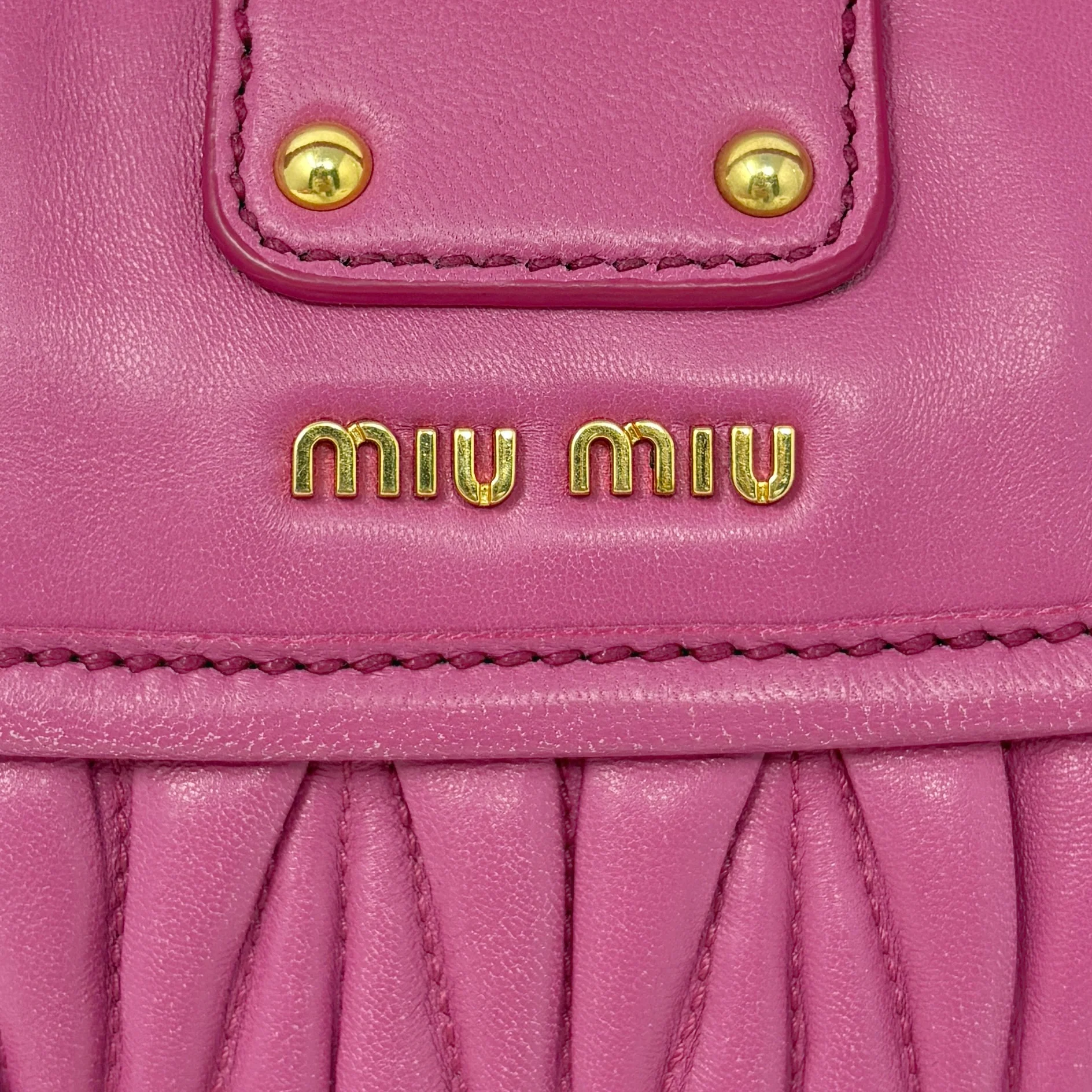 Miu Miu Pink Nappa Mini Coffer Bag - Image 12