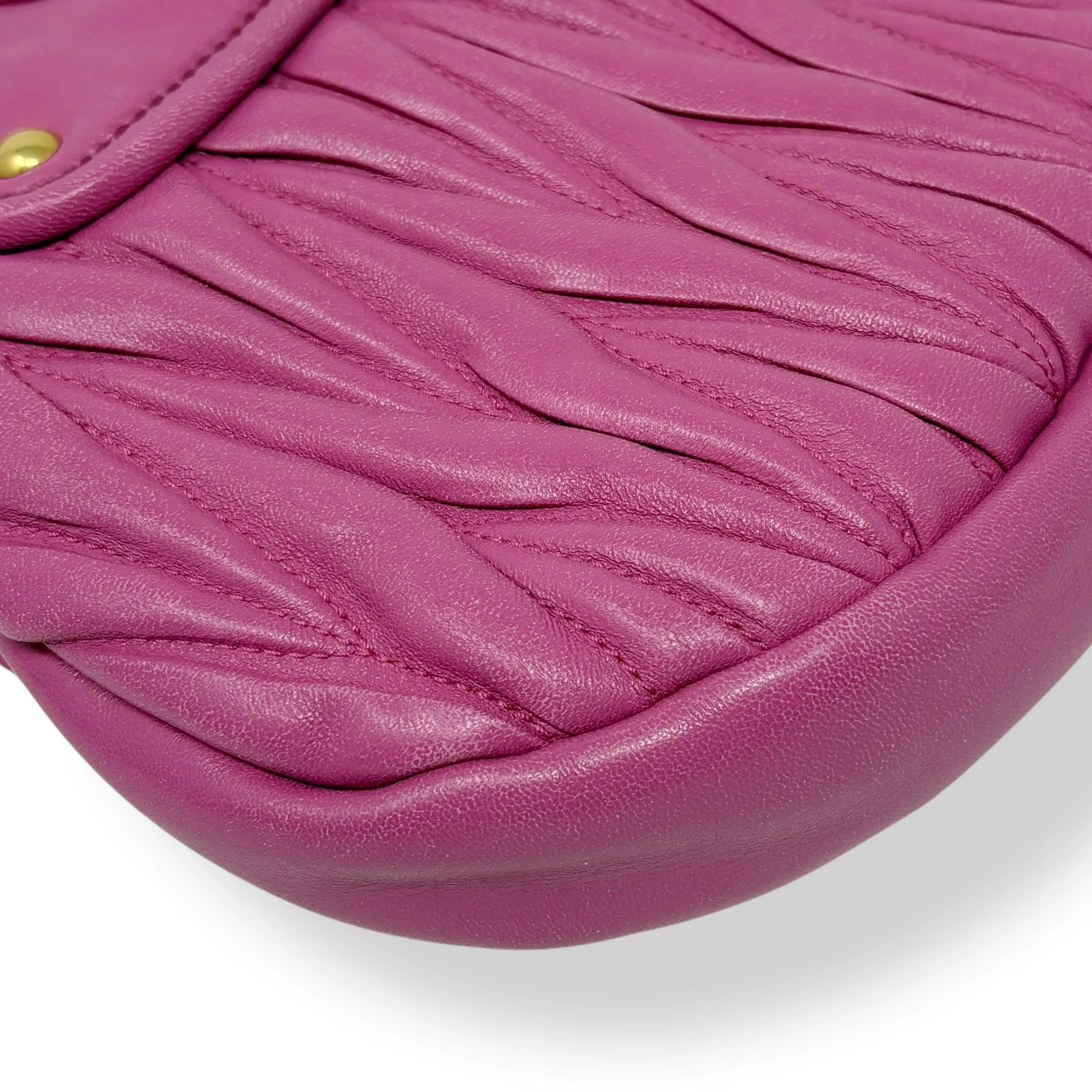Miu Miu Pink Nappa Mini Coffer Bag - Image 8