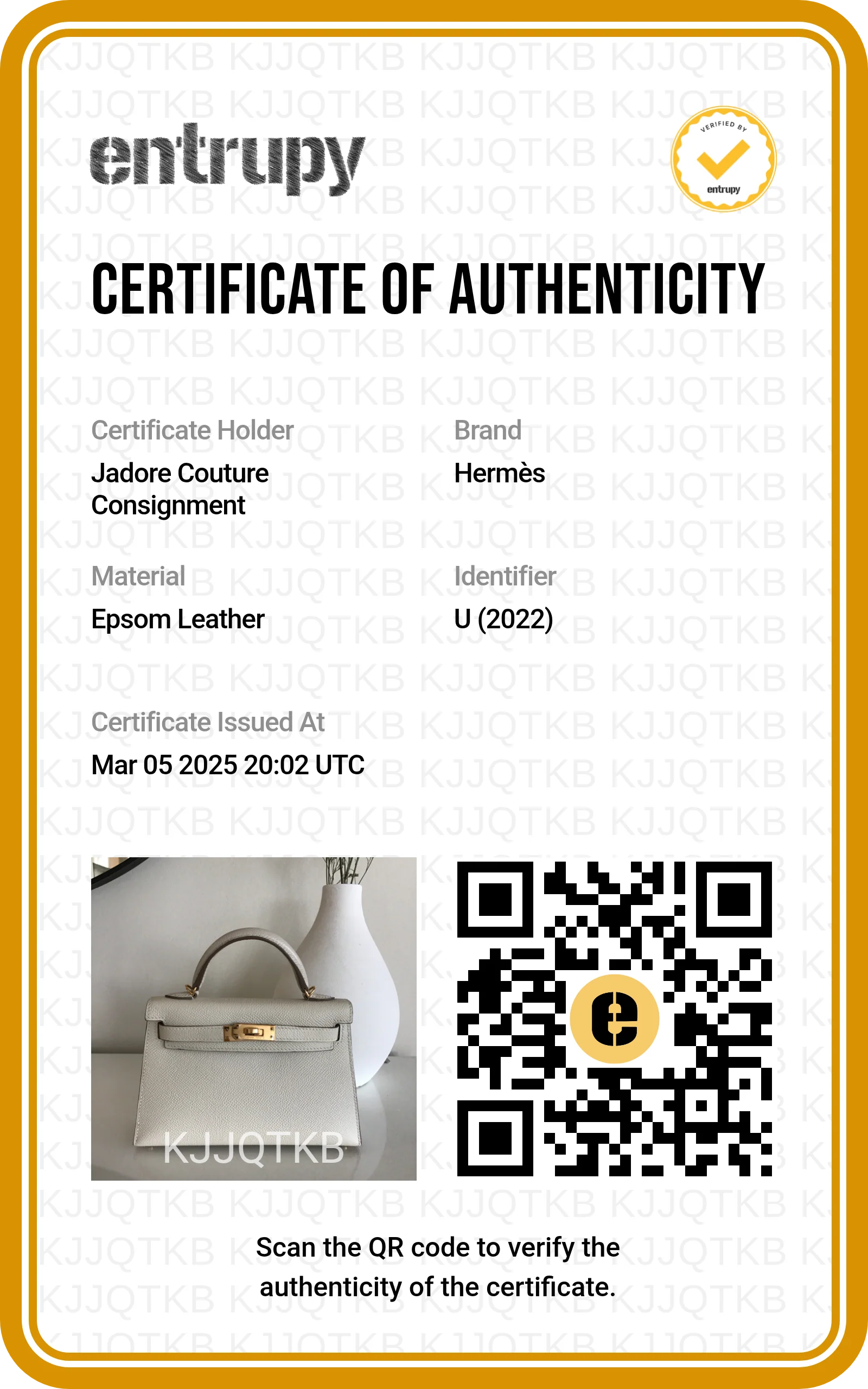 Add Entrupy Certificate - Image 2