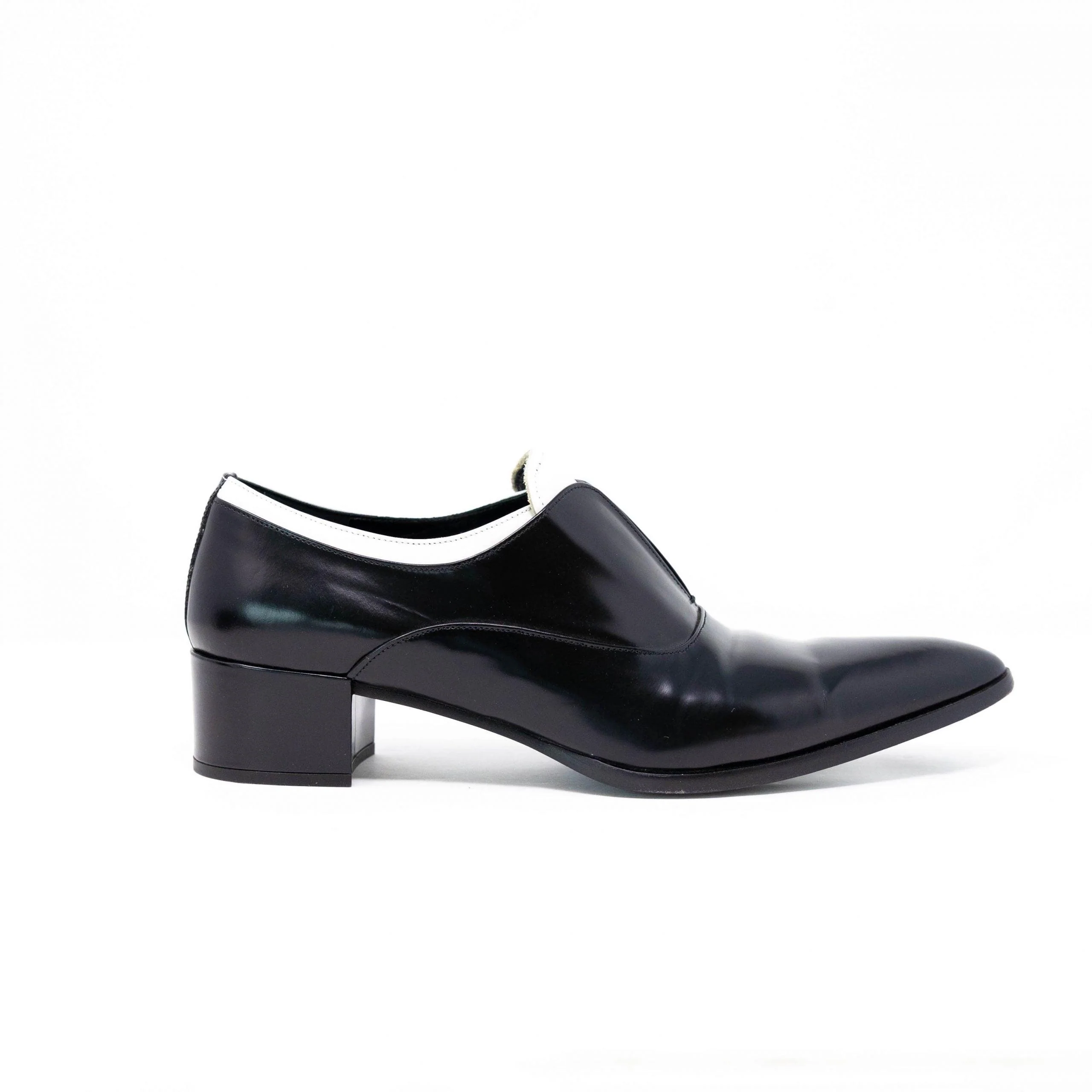 Prada Black Oxford Loafers 38.5 - Image 3