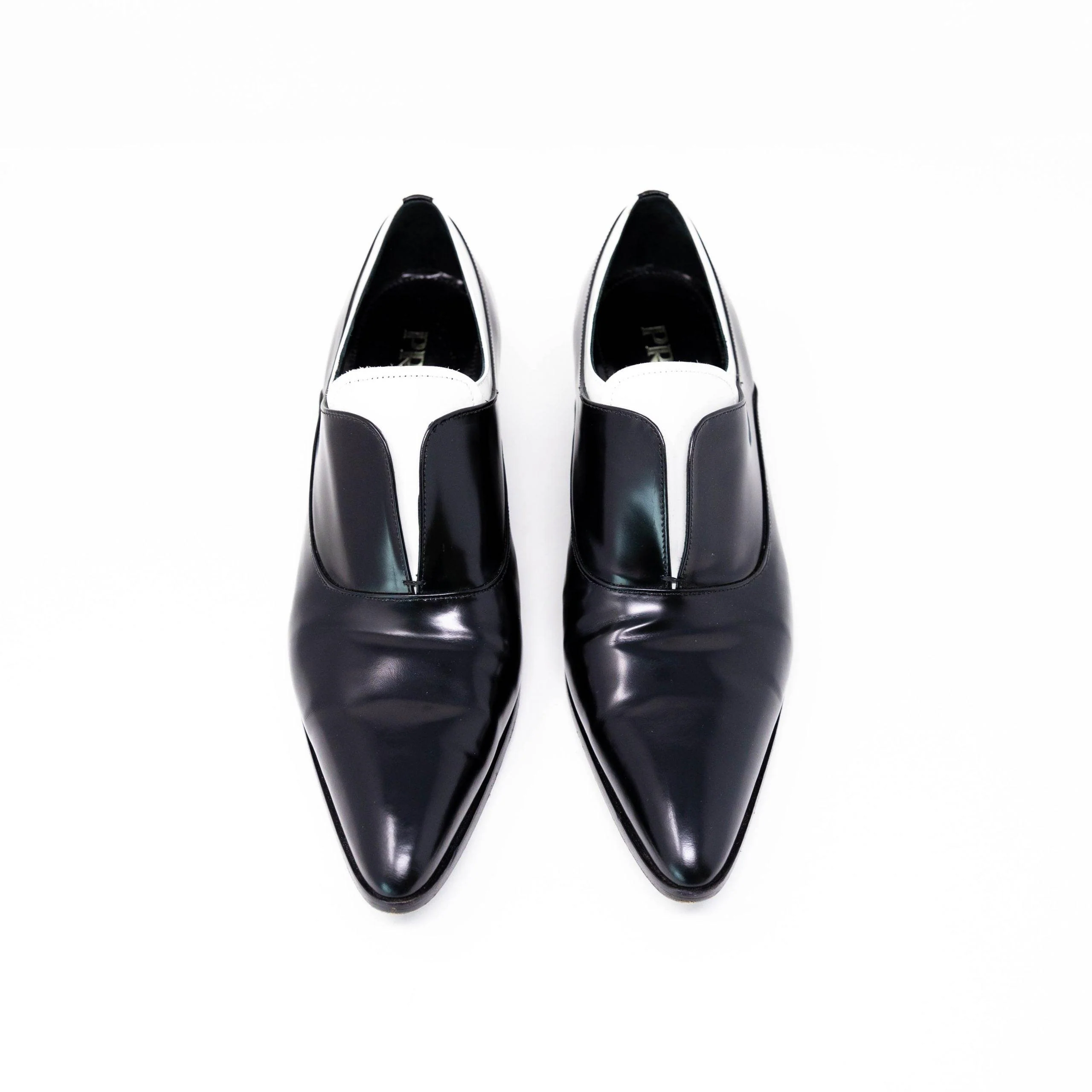 Prada Black Oxford Loafers 38.5 - Image 4
