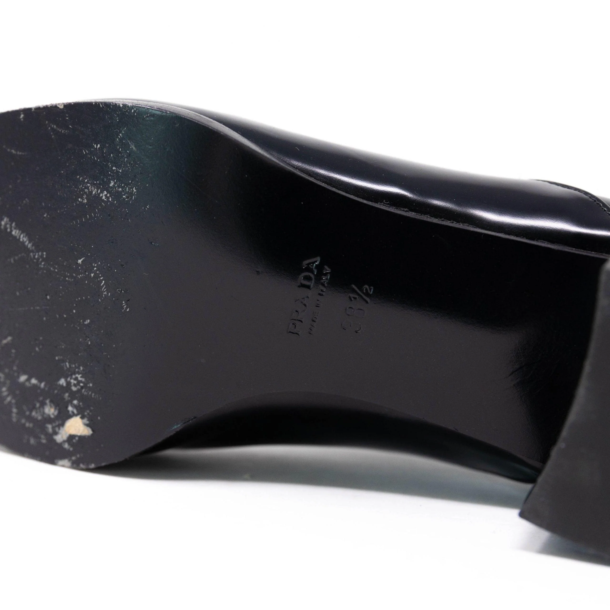 Prada Black Oxford Loafers 38.5 - Image 7