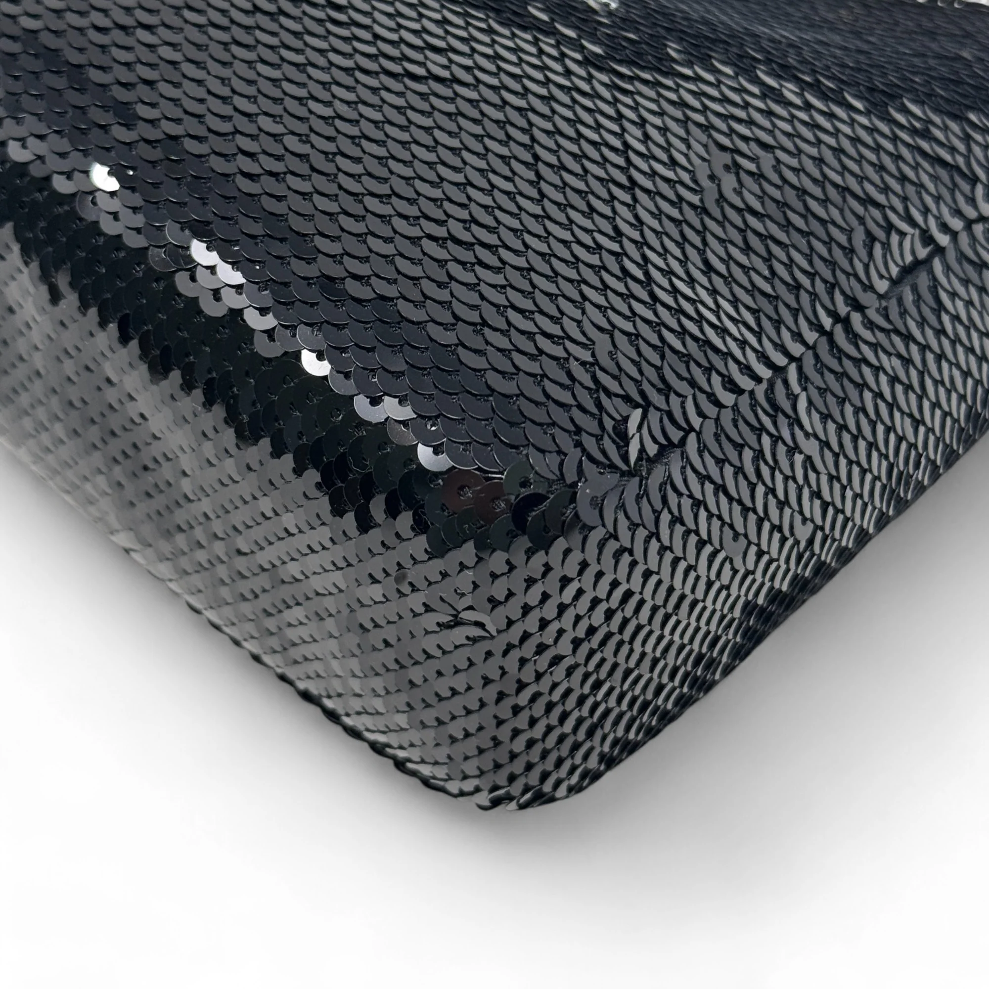 Prada Black Sequin Logo Re-Edition Mini Bag - Image 9