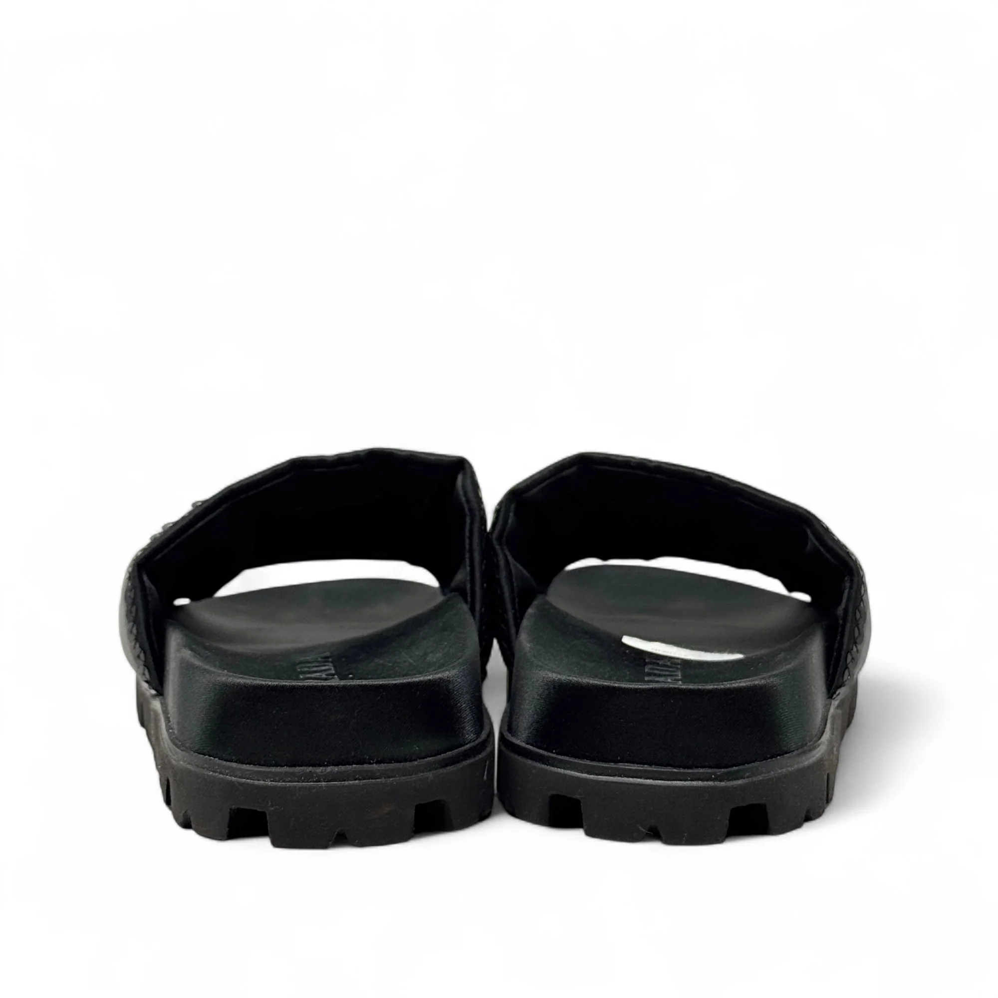Prada Black Sequin Logo Slides 36.5 - Image 5