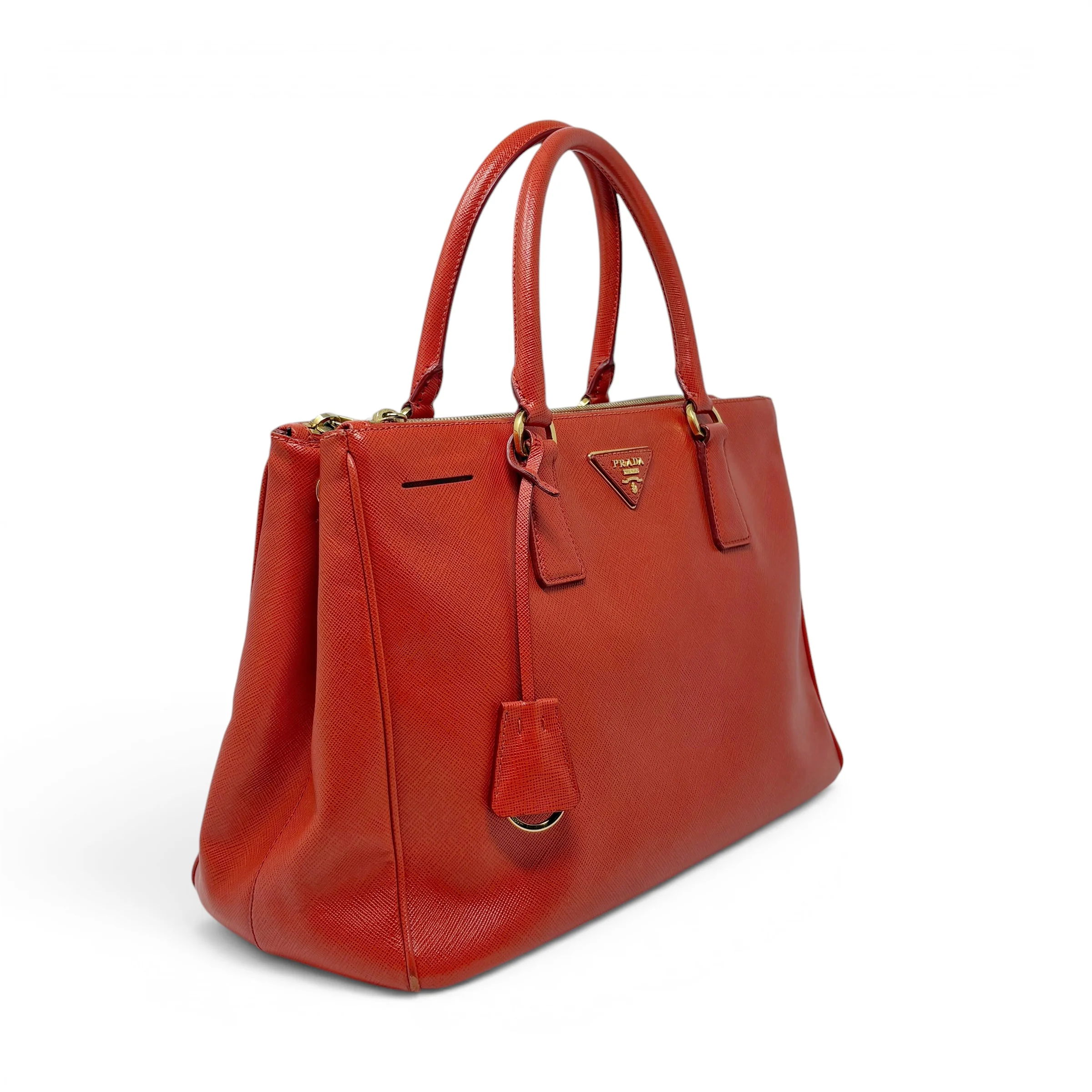 Prada Red Medium Galleria Tote - Image 4