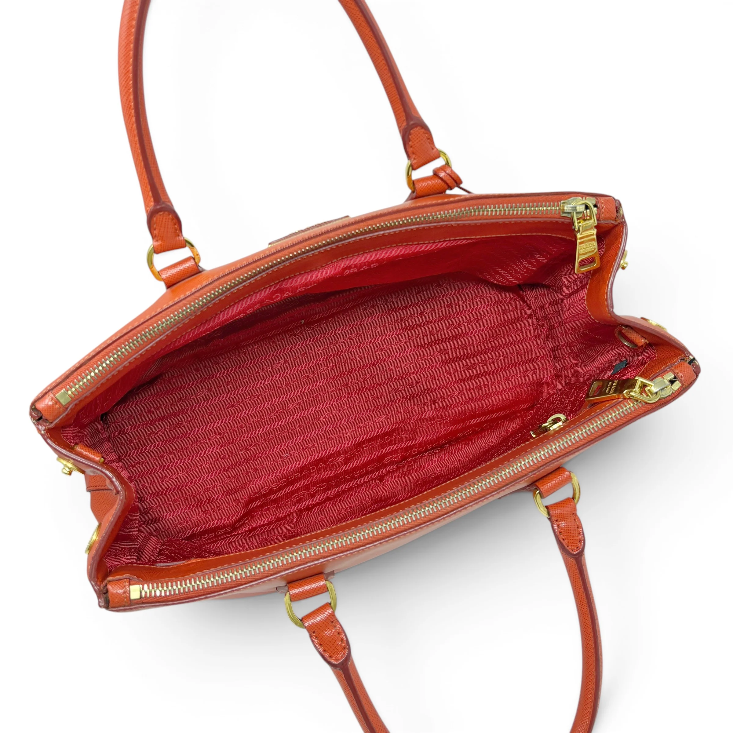 Prada Red Medium Galleria Tote - Image 5