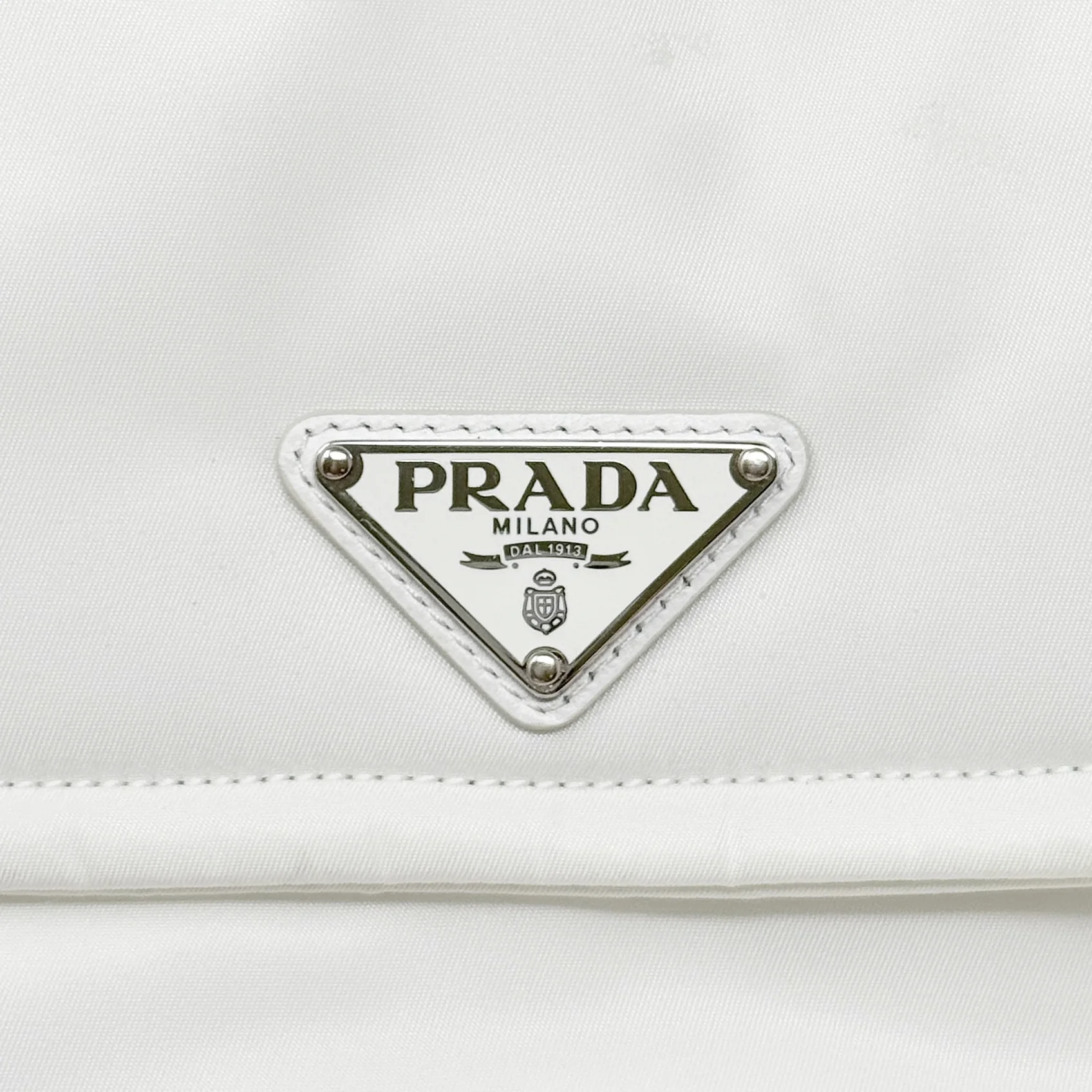Prada White Re-Nylon Crossbody Bag - Image 10