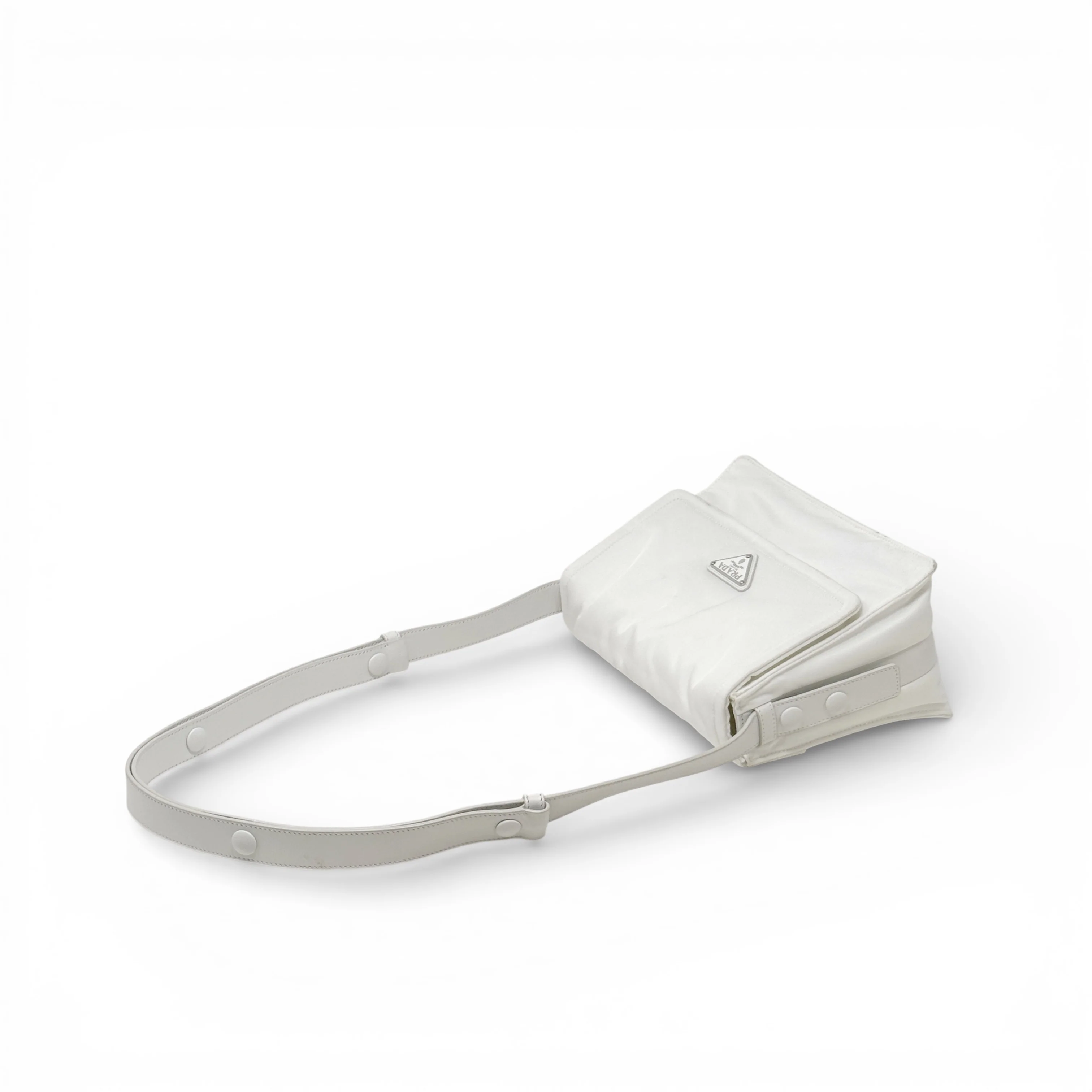 Prada White Re-Nylon Crossbody Bag - Image 15
