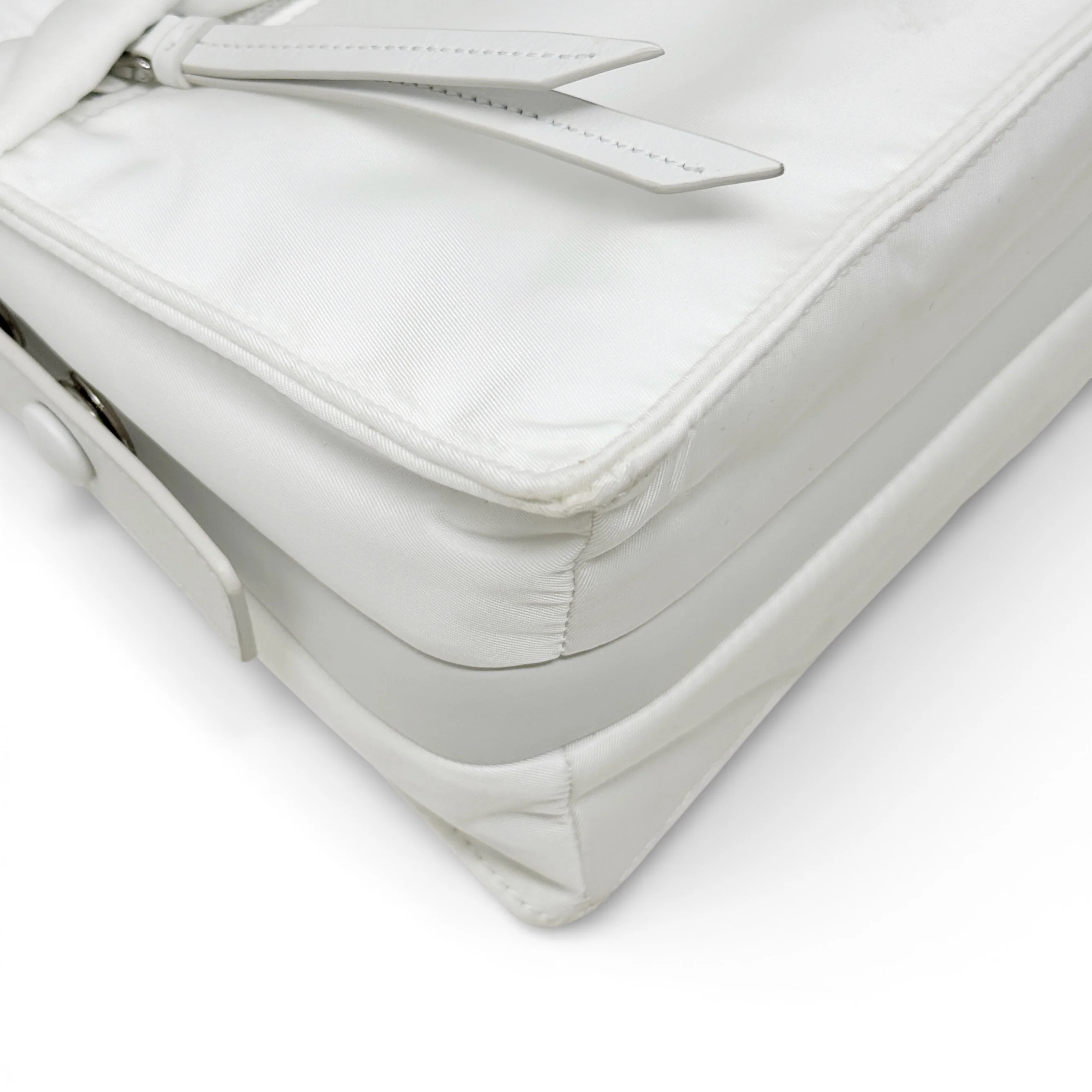 Prada White Re-Nylon Crossbody Bag - Image 9