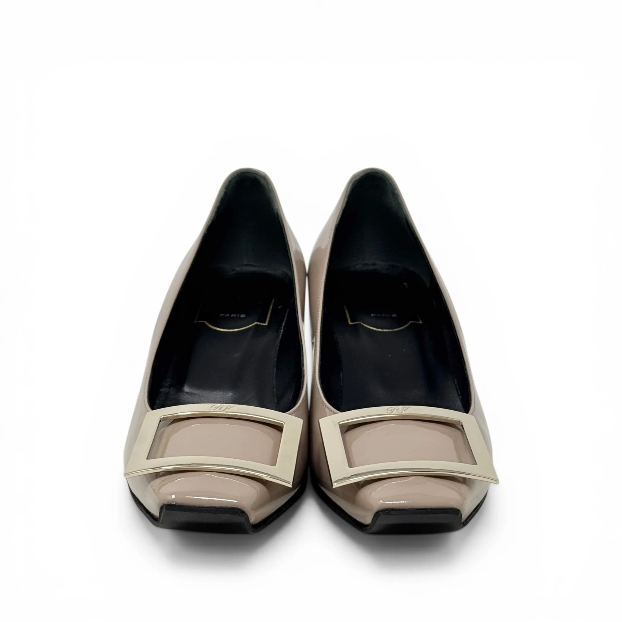 Roger Vivier Beige Belle Vivier Pumps 37 - Image 5