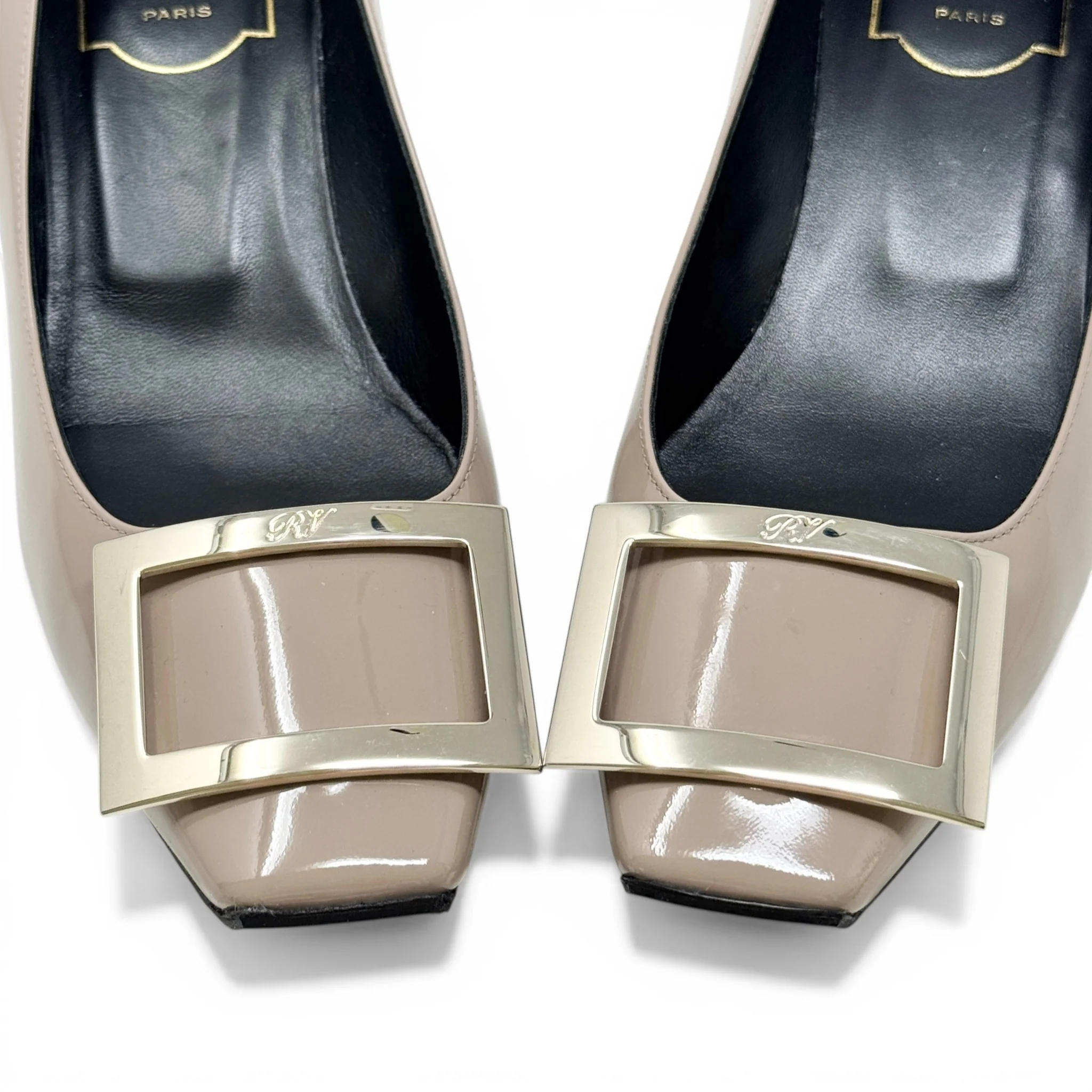 Roger Vivier Beige Belle Vivier Pumps 37 - Image 7