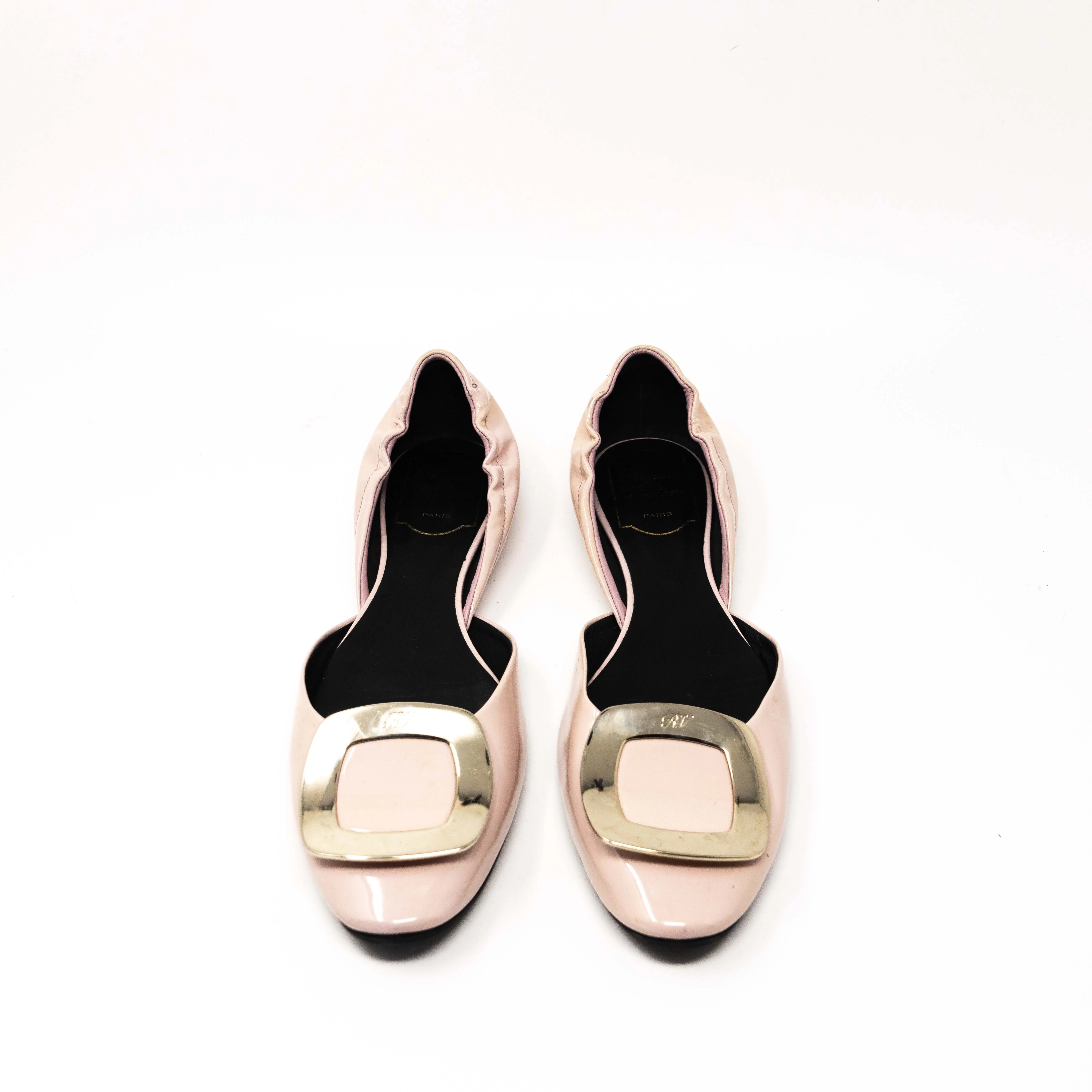 Roger Vivier Pink D’Orsay Flats 37.5 - Image 3