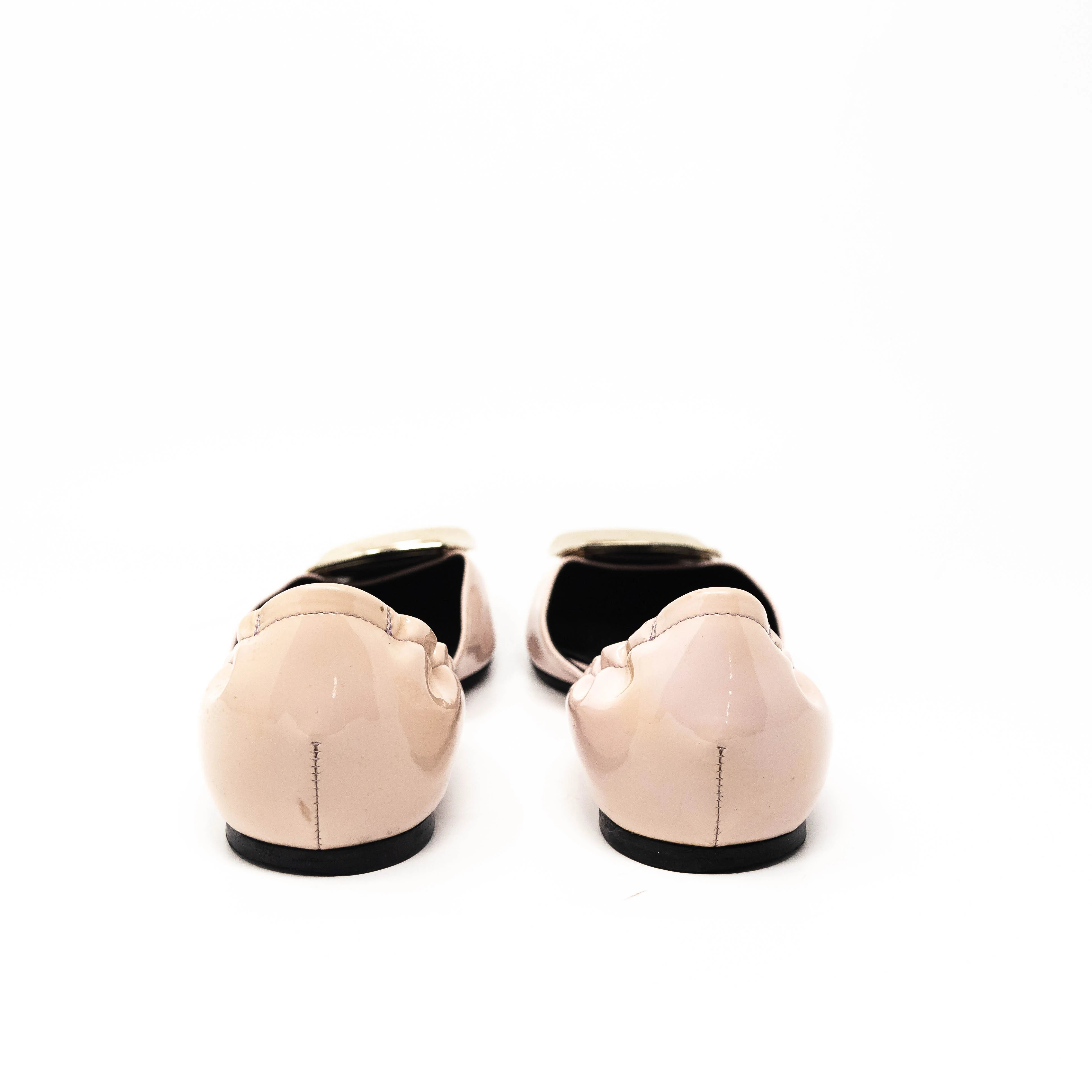 Roger Vivier Pink D’Orsay Flats 37.5 - Image 6