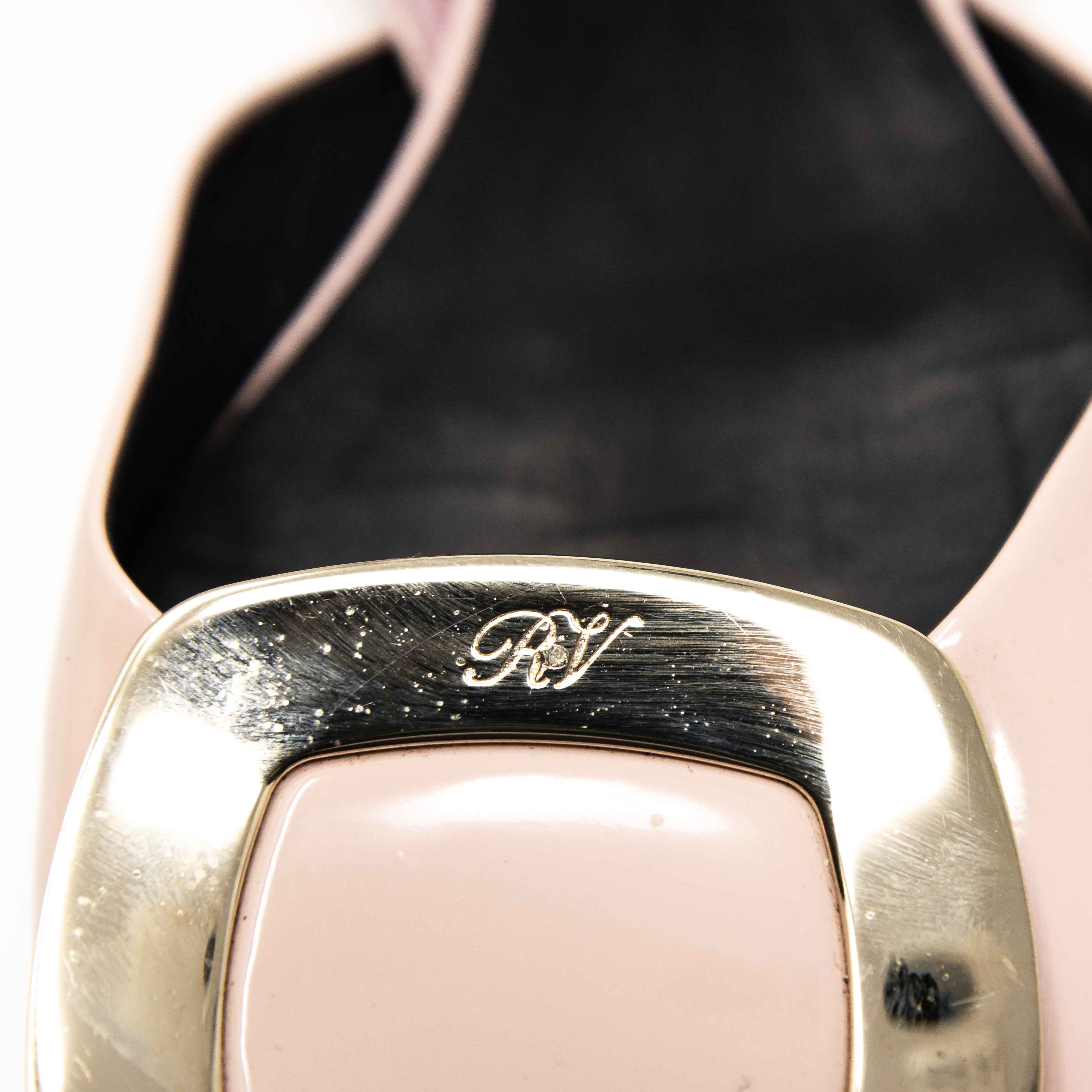 Roger Vivier Pink D’Orsay Flats 37.5 - Image 9