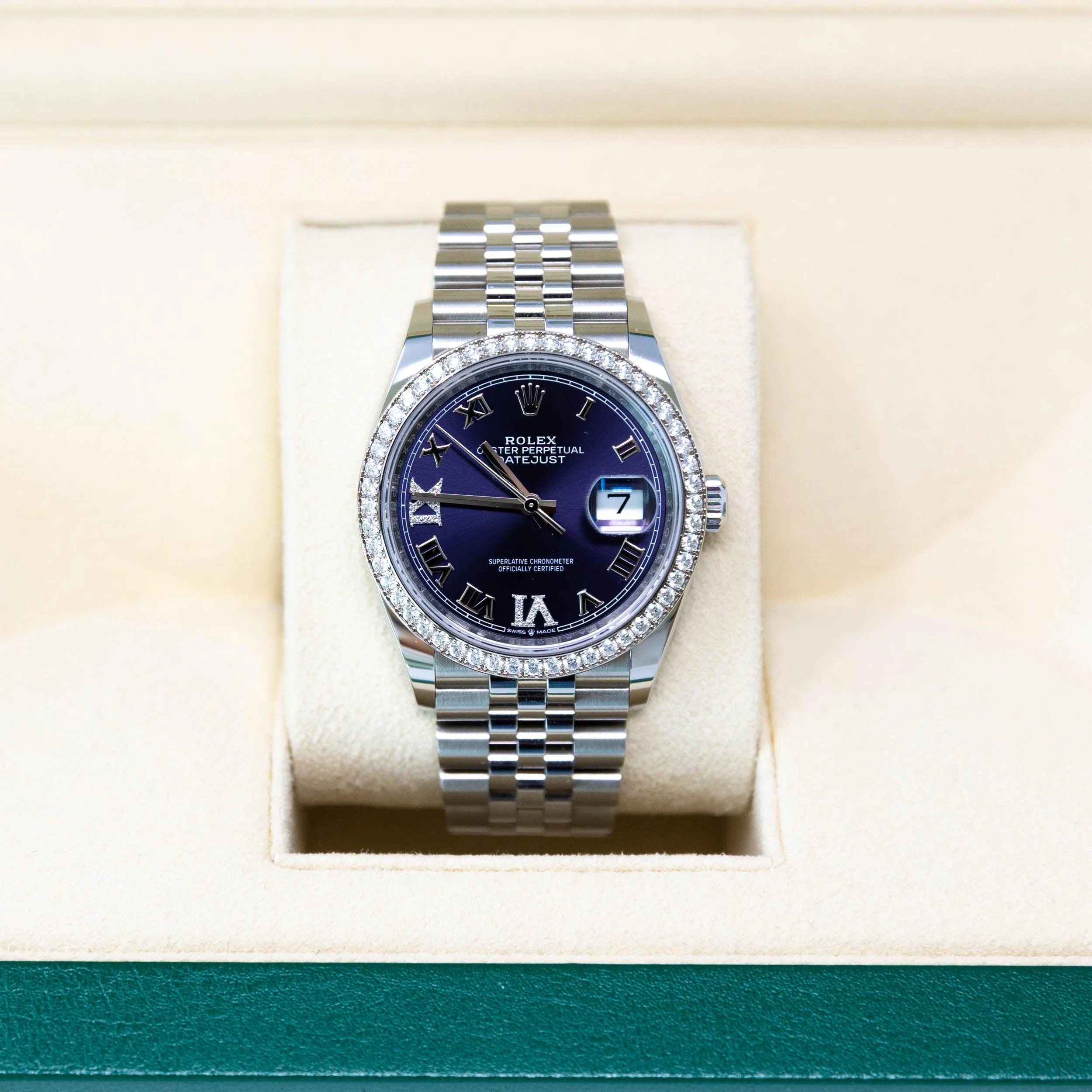 Rolex White Gold & Diamond Datejust 36mm - Image 6