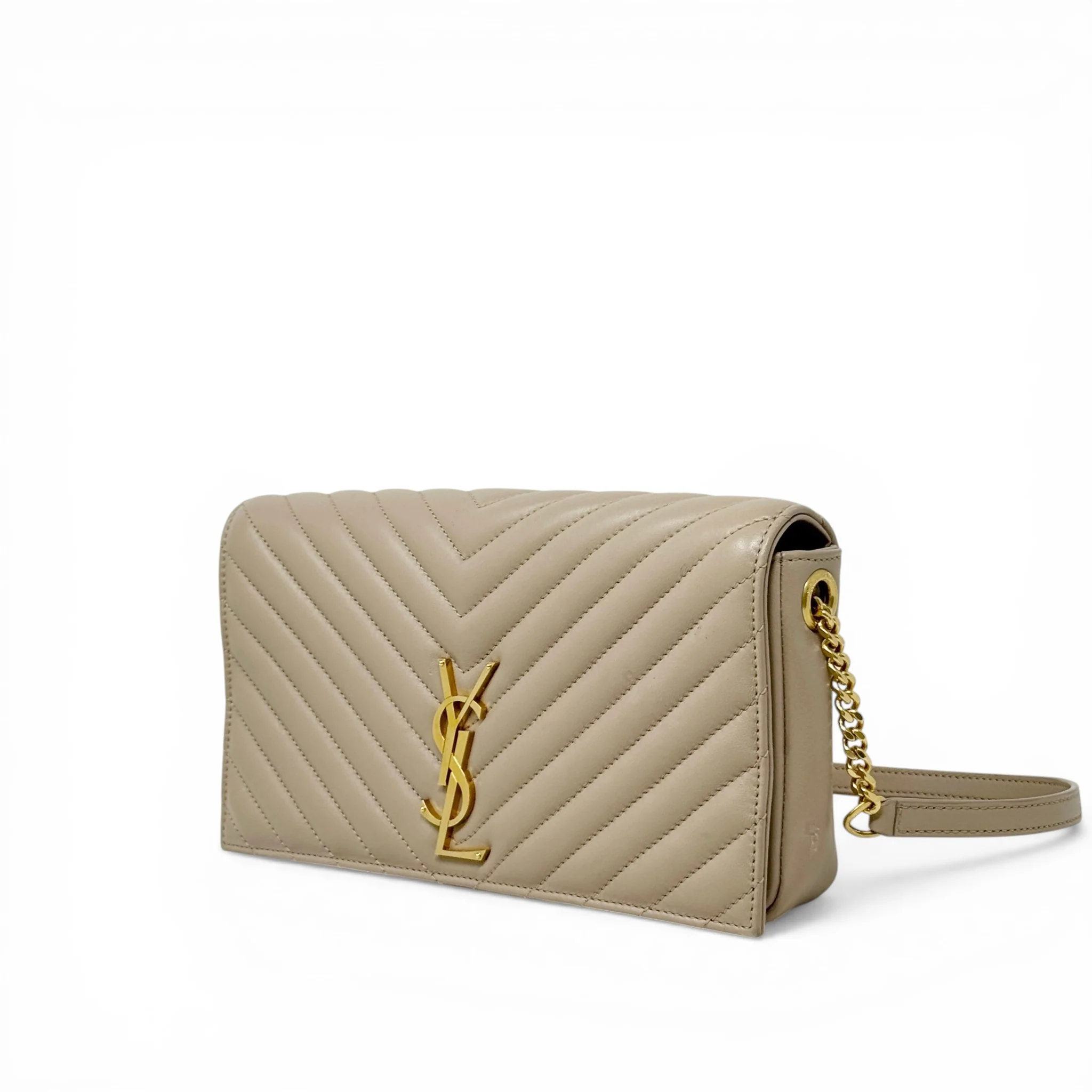 Saint Laurent Beige Kate 99 Bag - Image 2