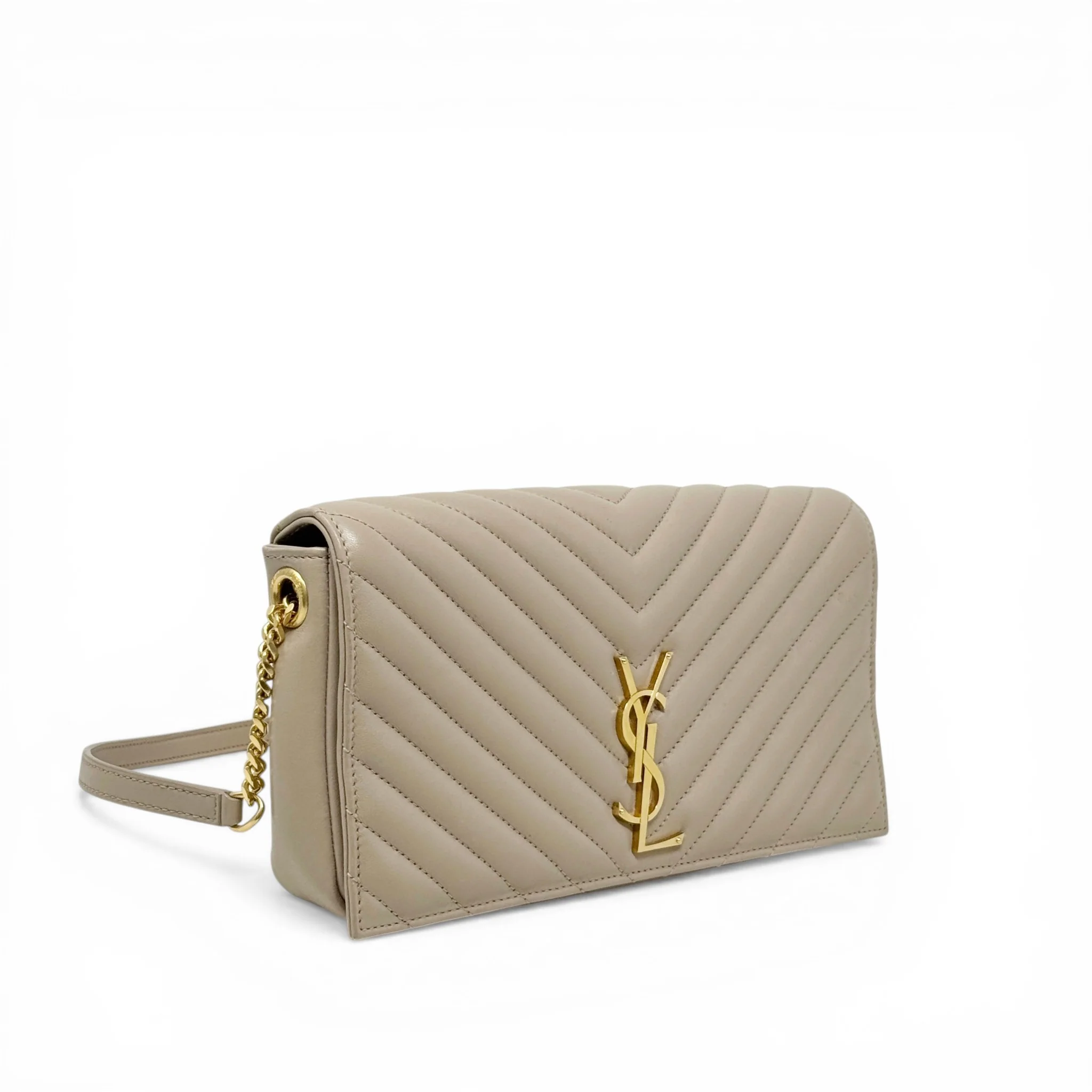Saint Laurent Beige Kate 99 Bag - Image 4