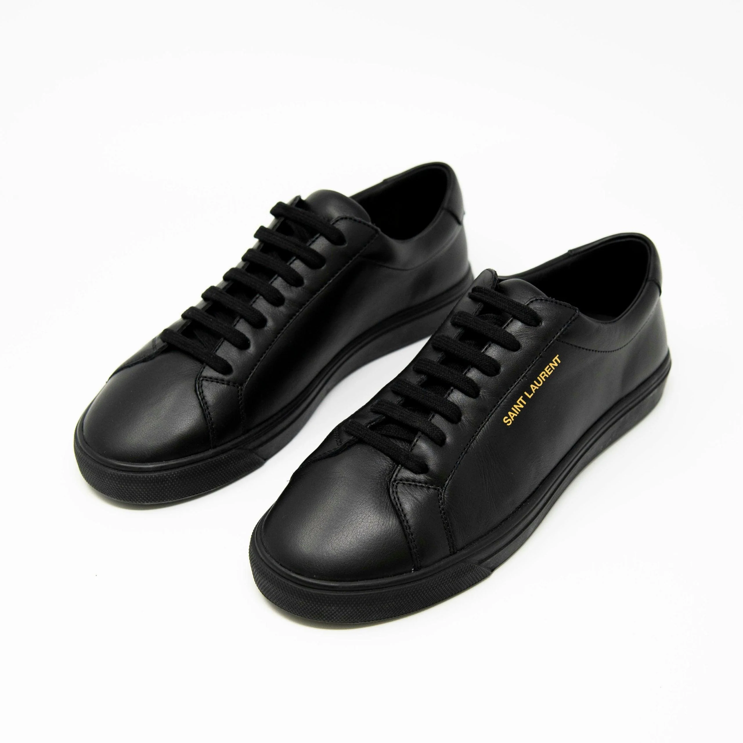 Saint Laurent Black Andy Sneakers 37 - Image 2