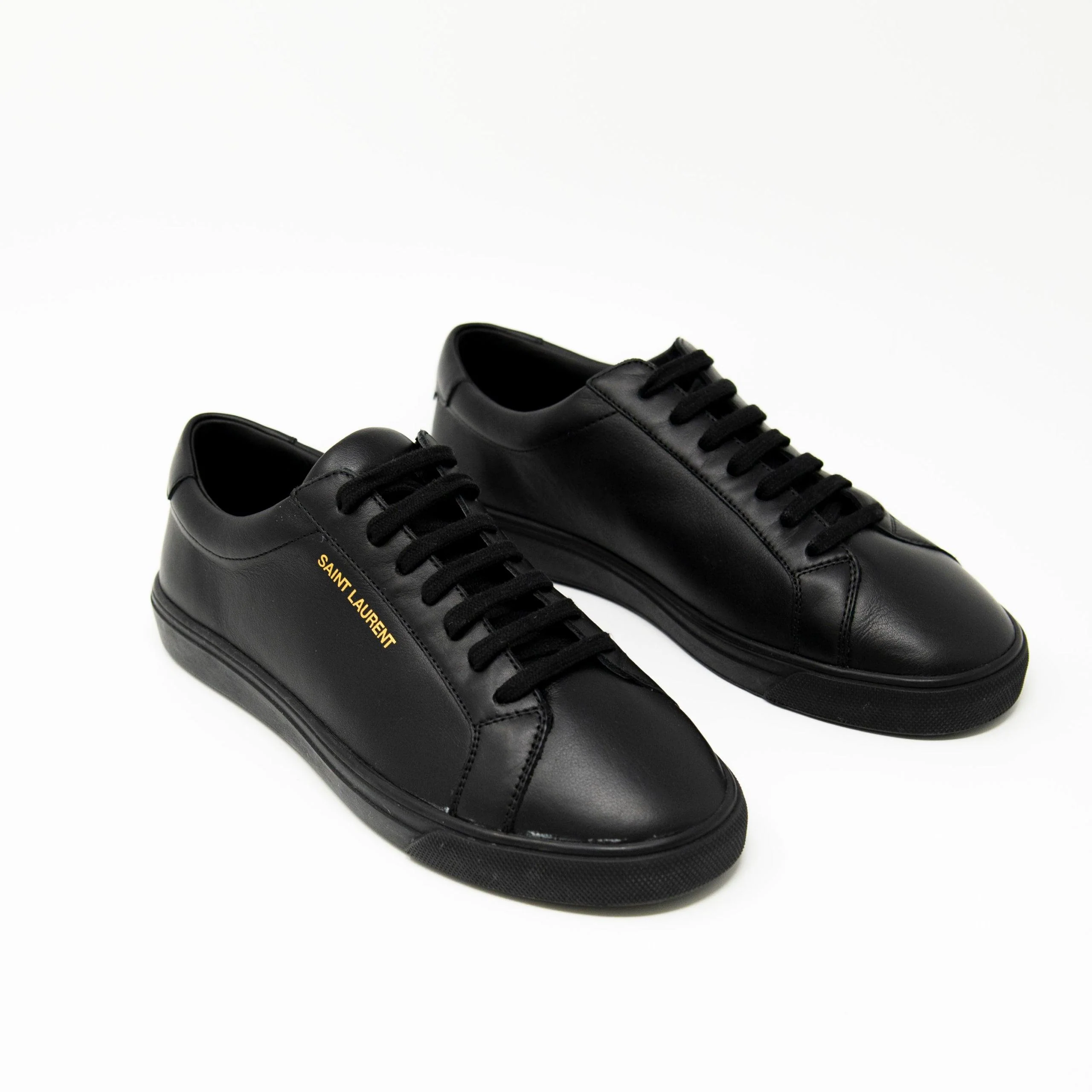 Saint Laurent Black Andy Sneakers 37 - Image 4