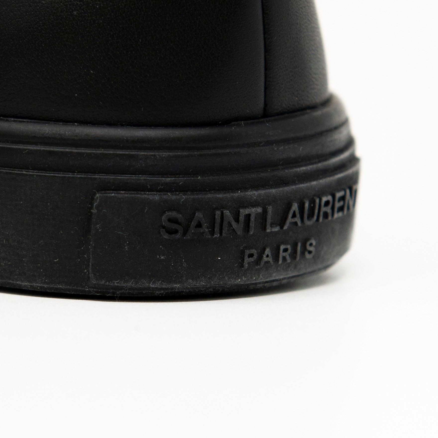 Saint Laurent Black Andy Sneakers 37 - Image 8