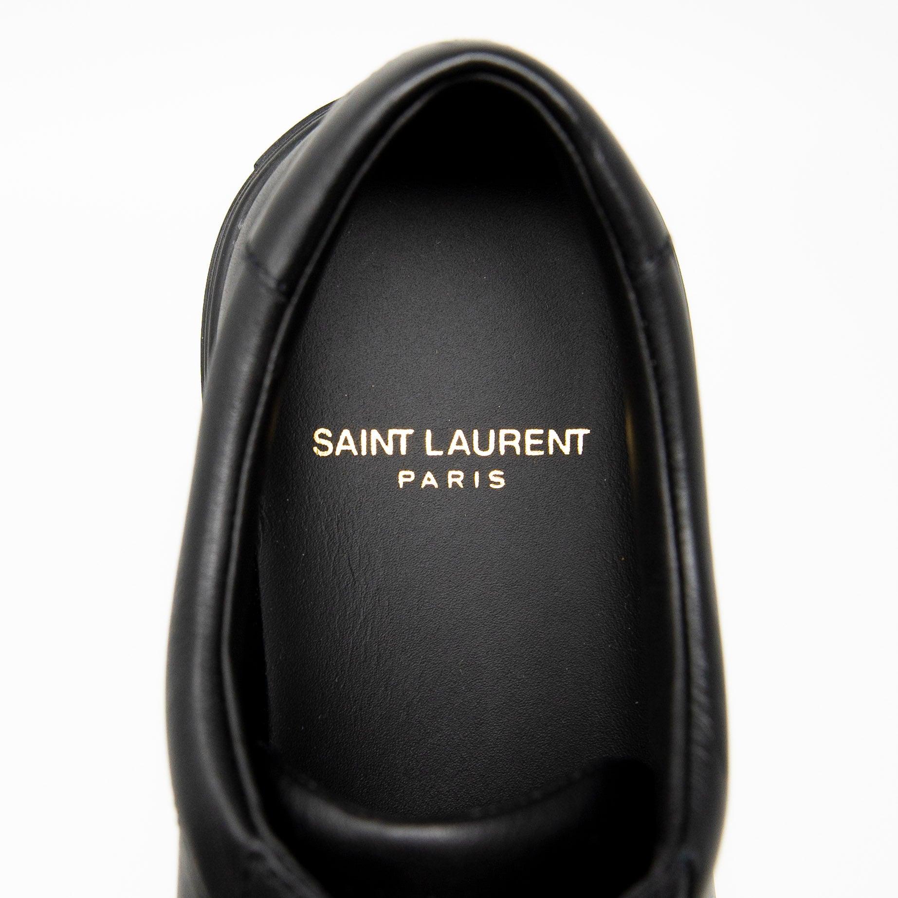 Saint Laurent Black Andy Sneakers 37 - Image 9