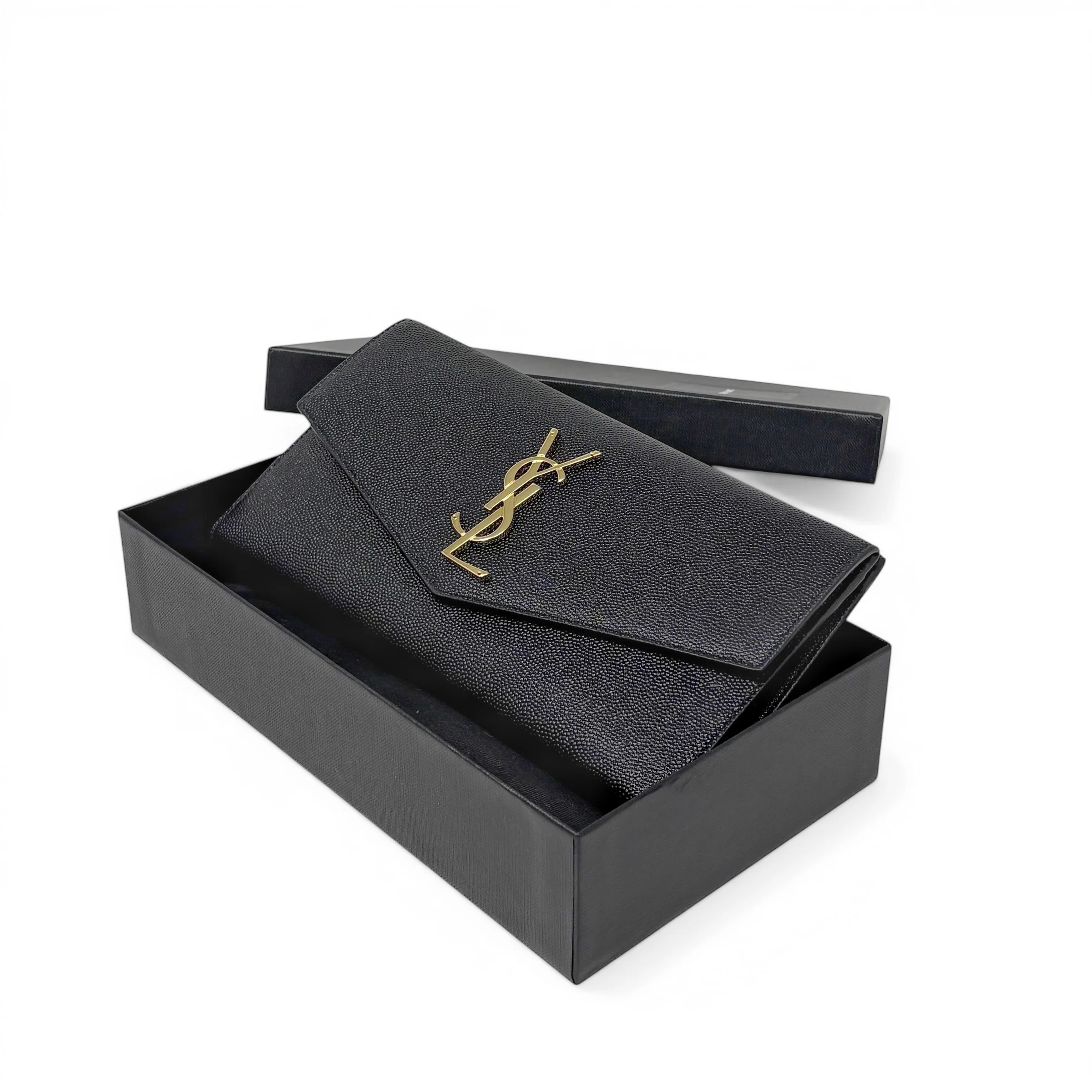 Saint Laurent Black Uptown Large Bifold Wallet - Image 13