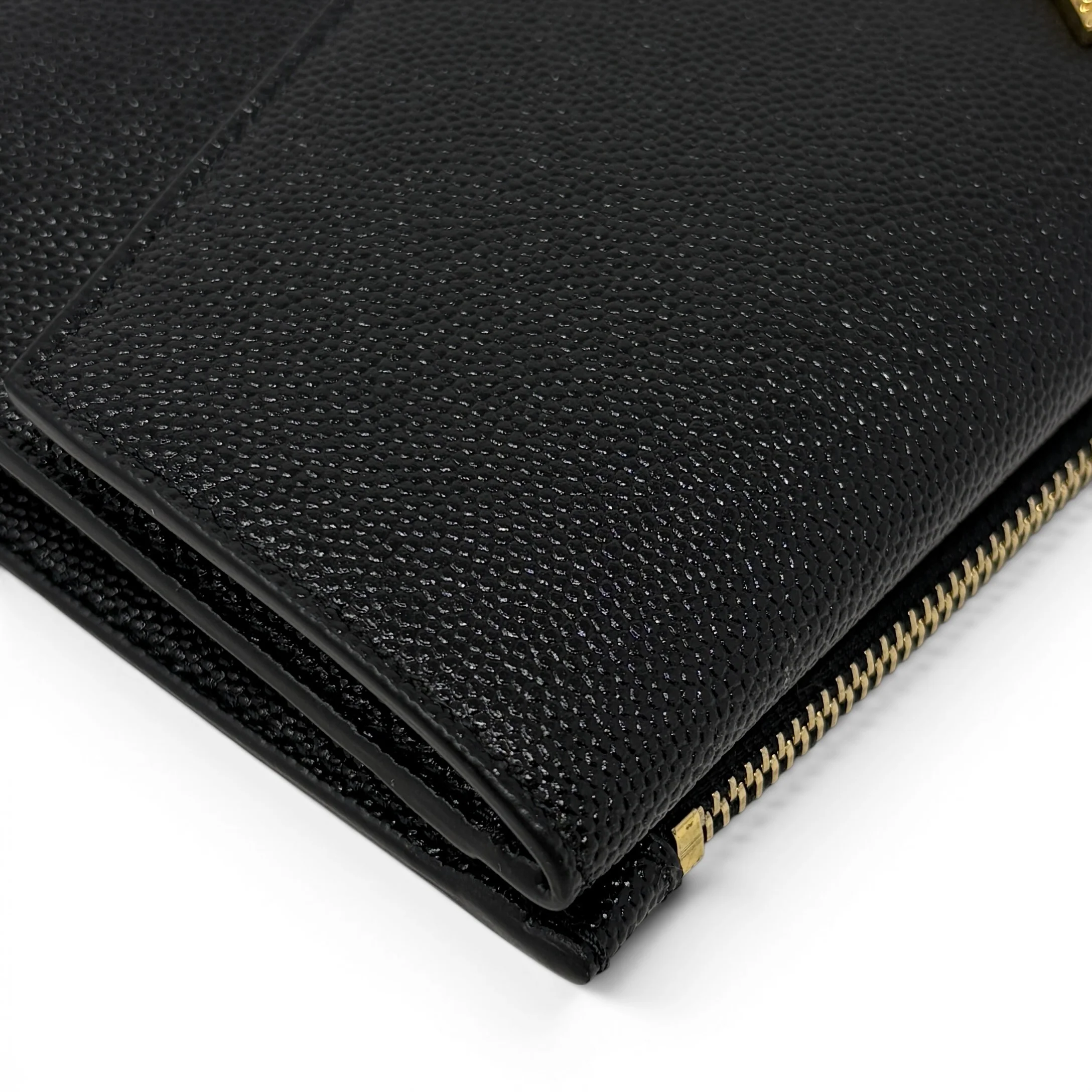 Saint Laurent Black Uptown Large Bifold Wallet - Image 9