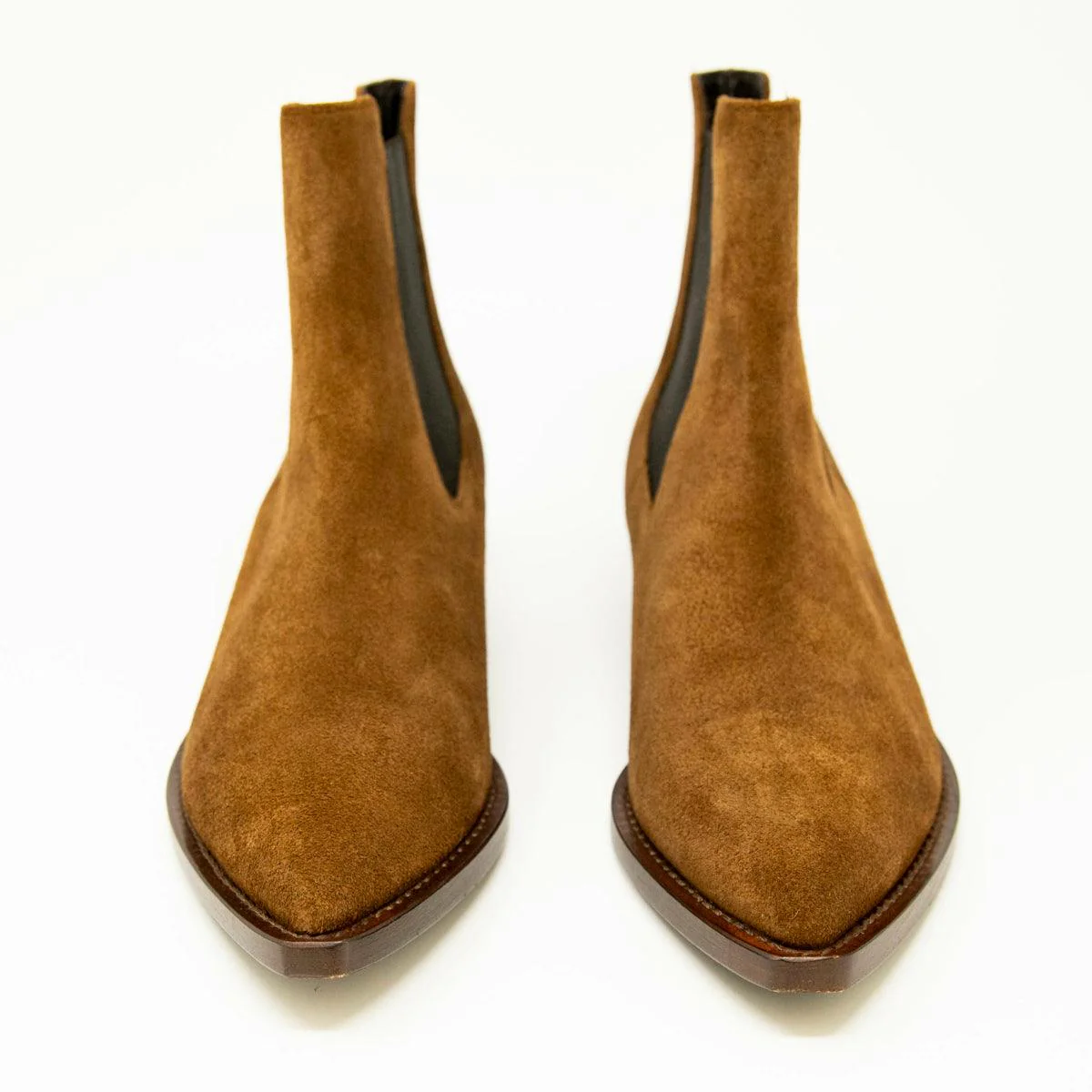 Saint Laurent Brown Chelsea Boots 37 - Image 3