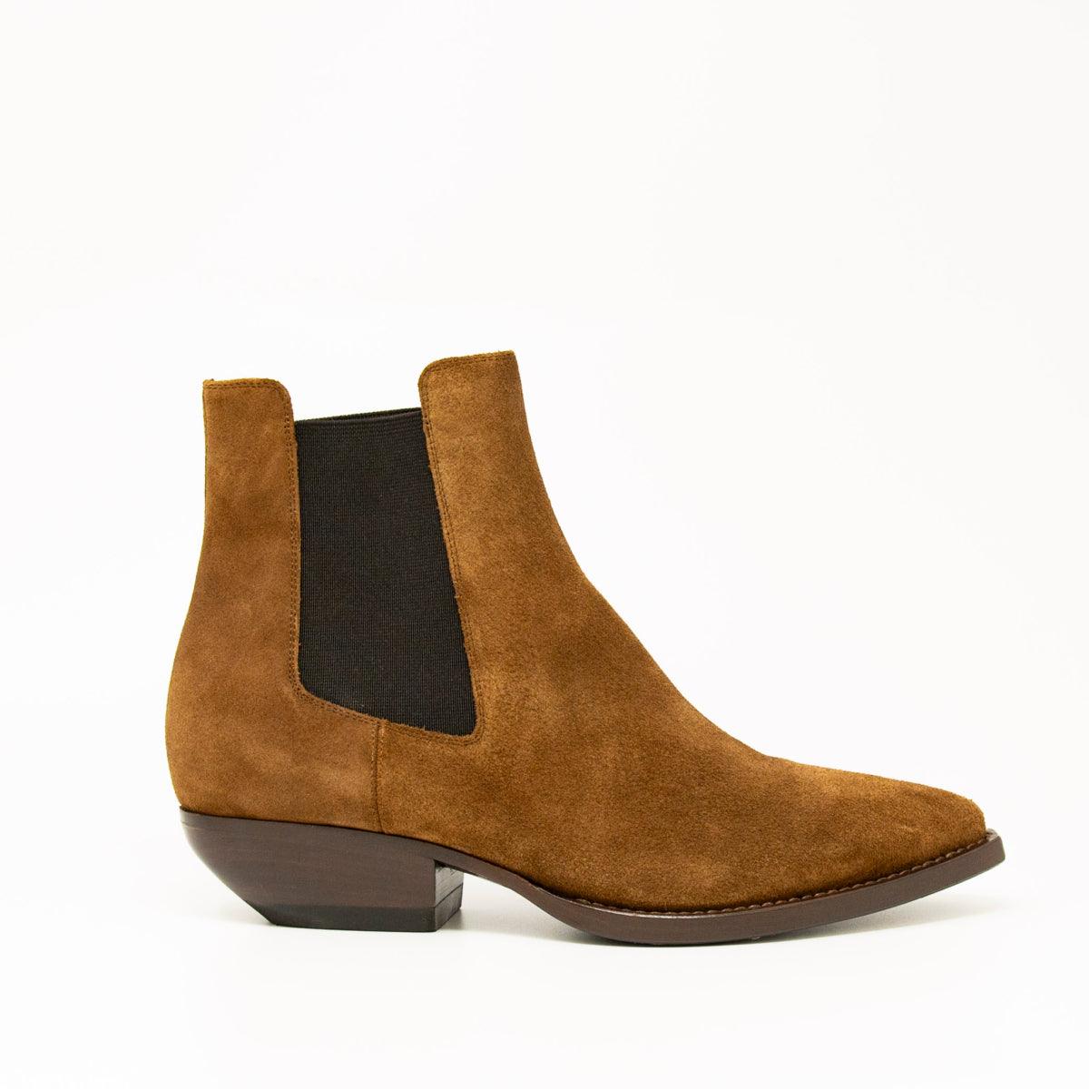 Saint Laurent Brown Chelsea Boots 37 - Image 5