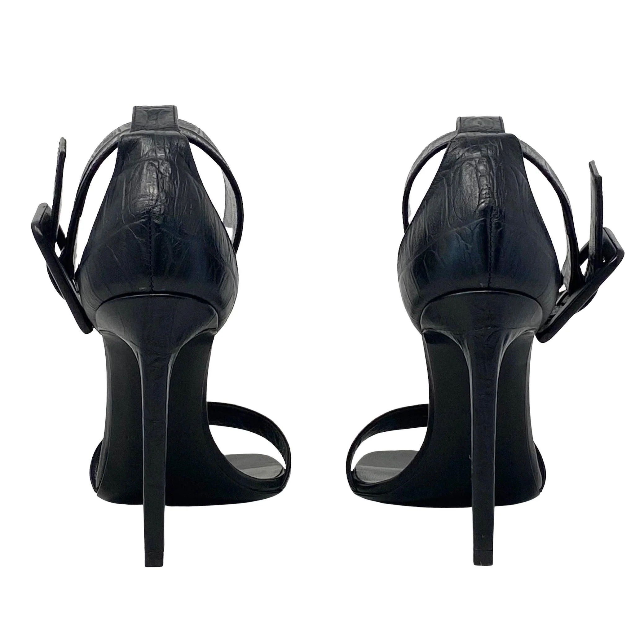 Saint Laurent Black Jane Sandals 36.5 - Image 3