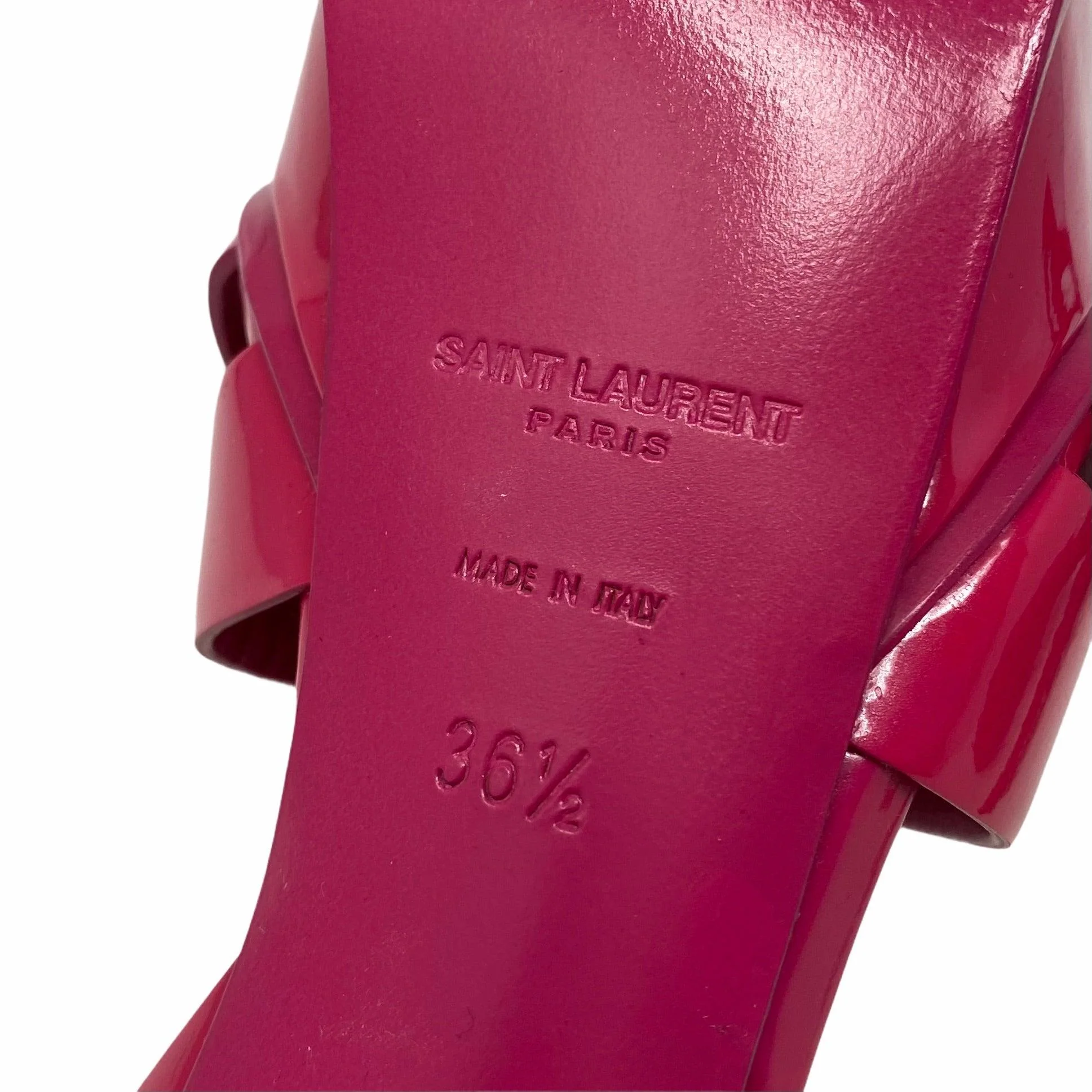 Saint Laurent Pink Tribute Sandals 36.5 - Image 5