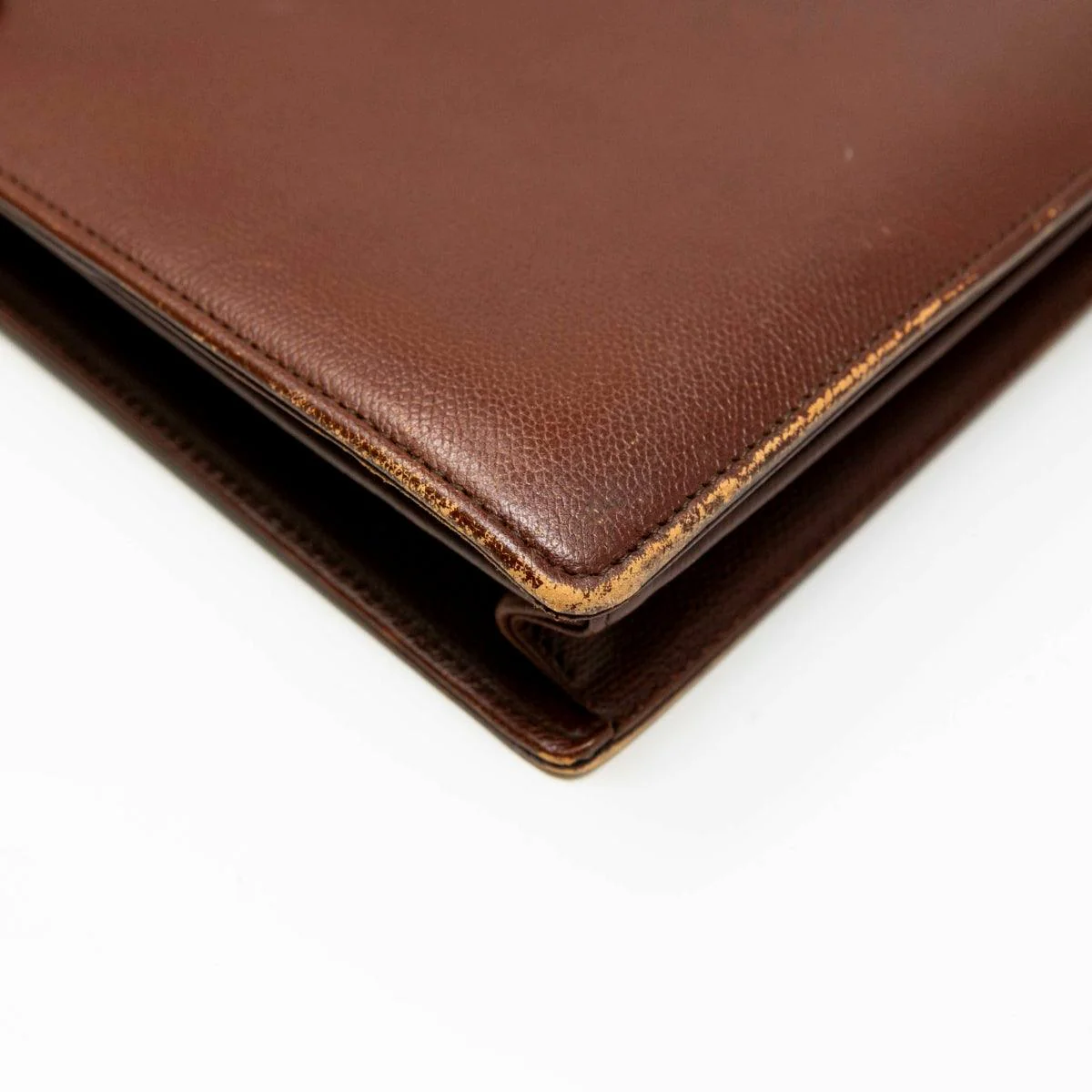 Saint Laurent Vintage Brown Briefcase - Image 8