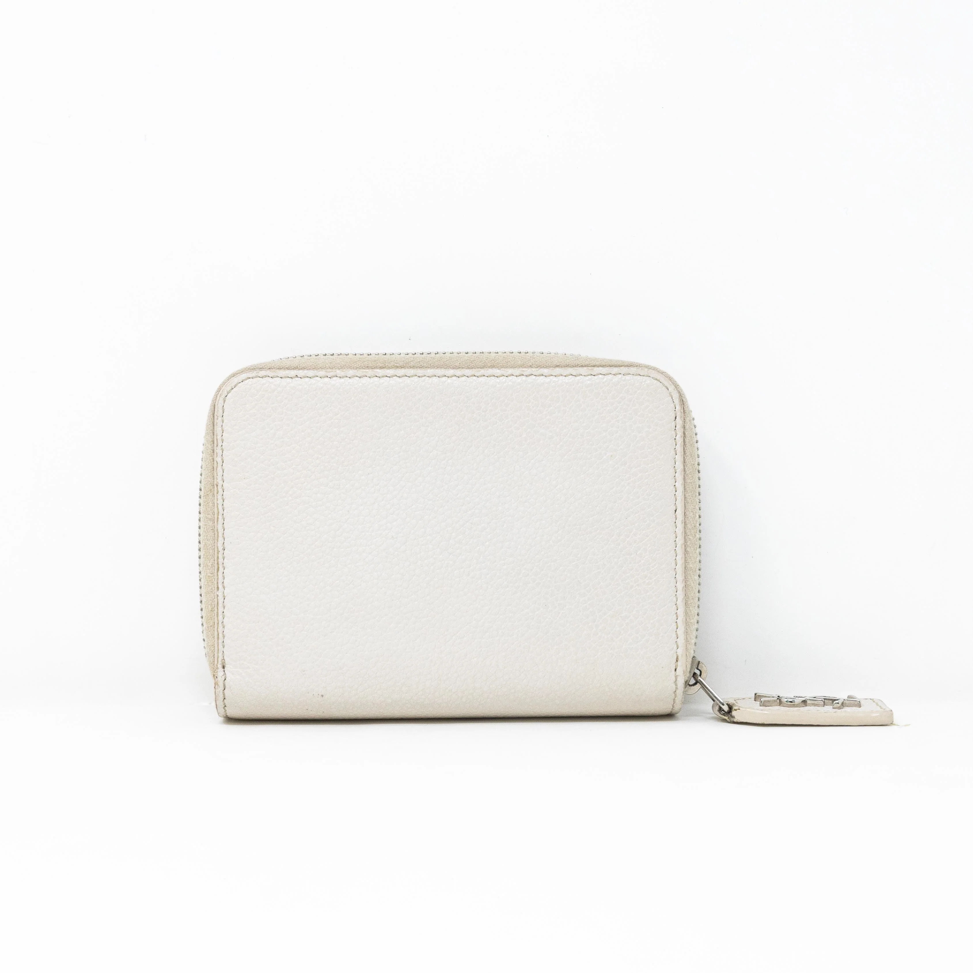 Saint Laurent White Compact Wallet - Image 4