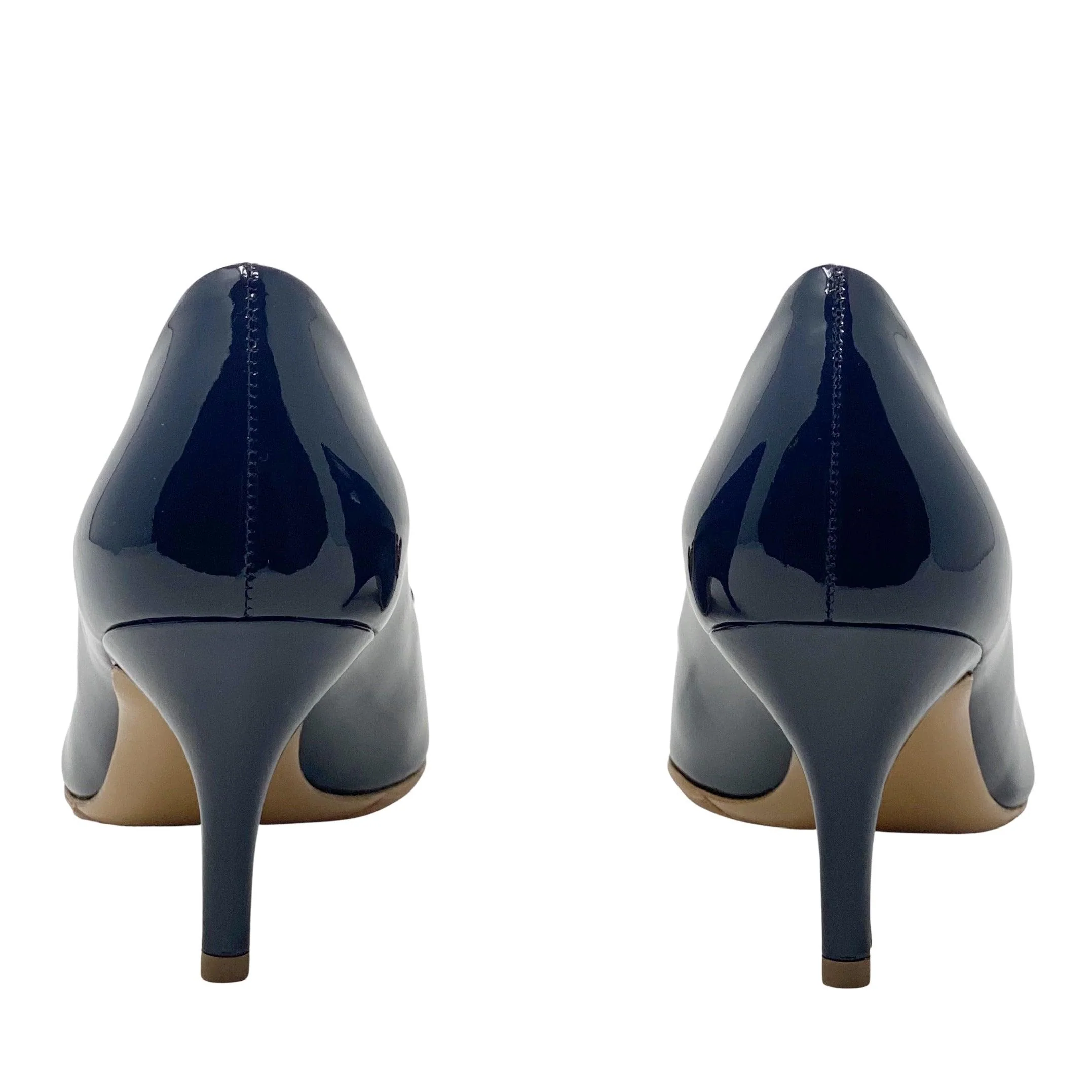 Ferragamo Blue Carla Pumps 7C - Image 3