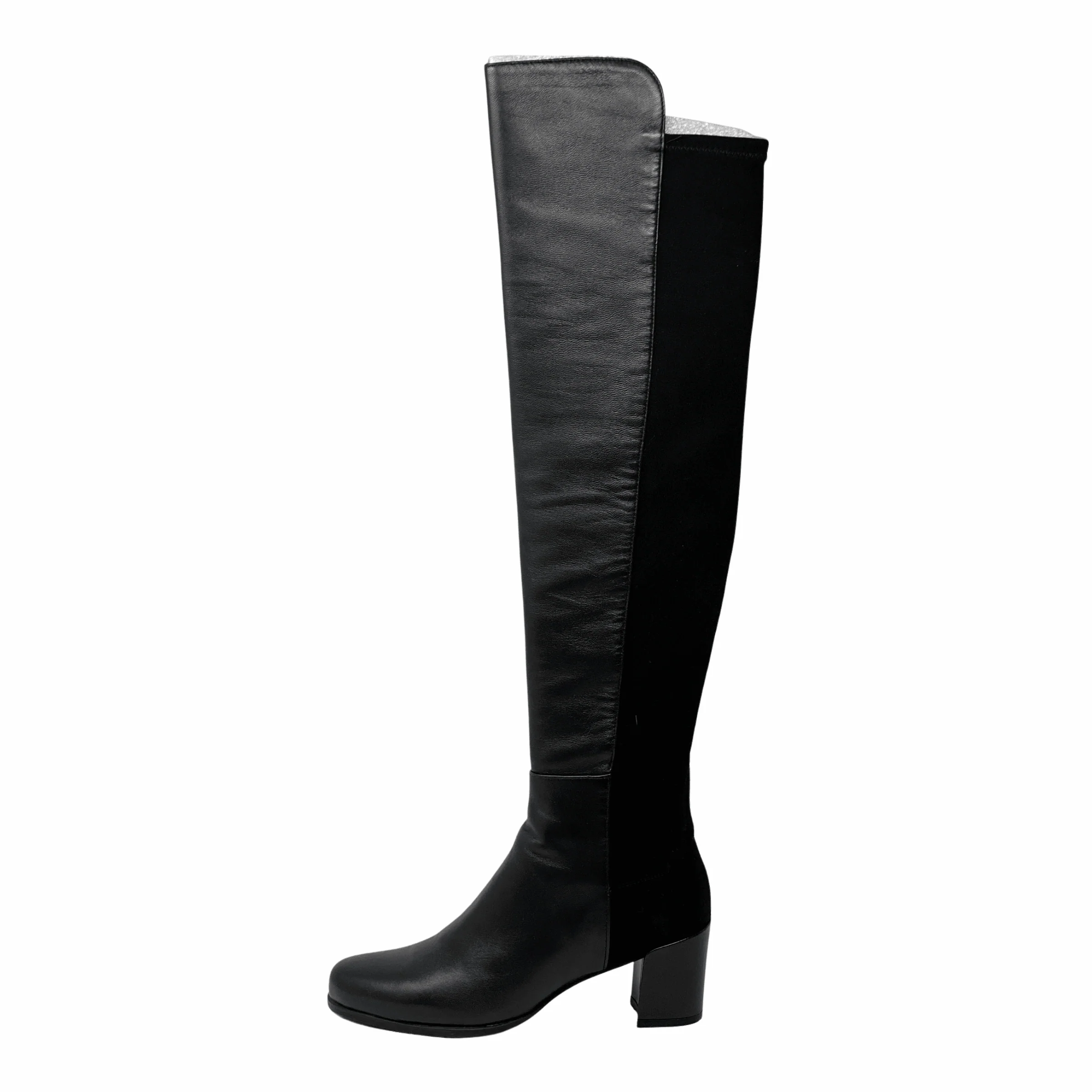 Stuart Weitzman Black Nappa 5050 Boots 7.5