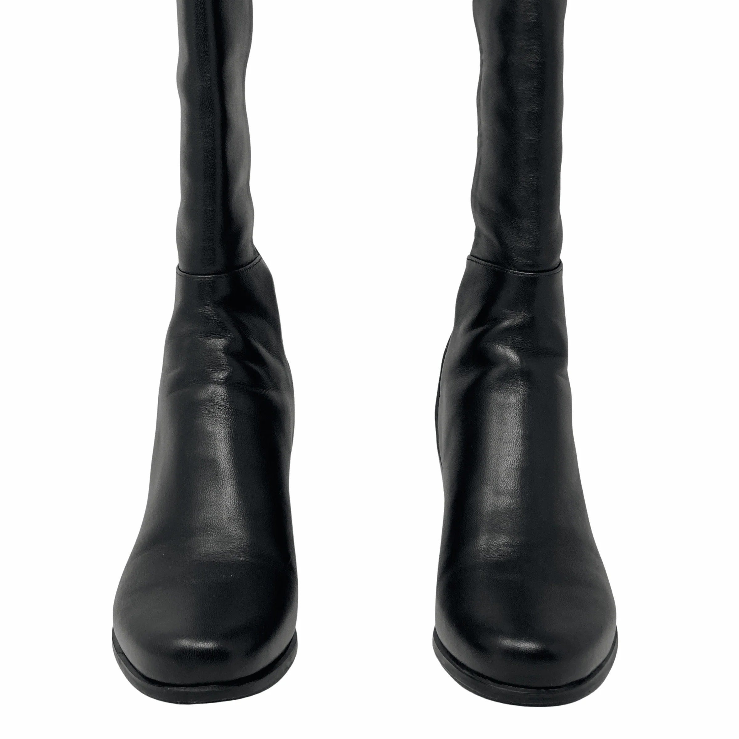 Stuart Weitzman Black Nappa 5050 Boots 7.5 - Image 2