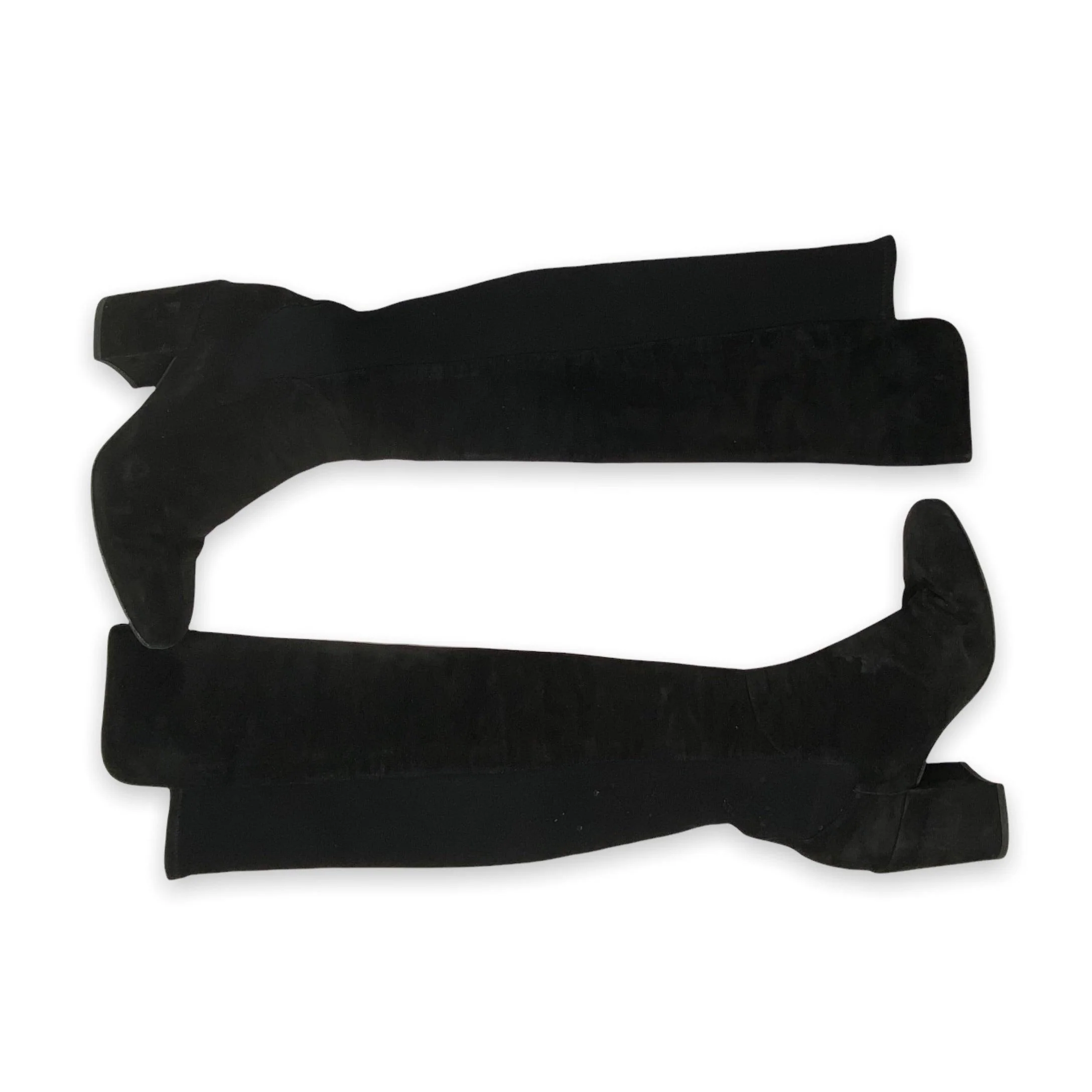 Stuart Weitzman Black Stretch Boots 37.5 - Image 2