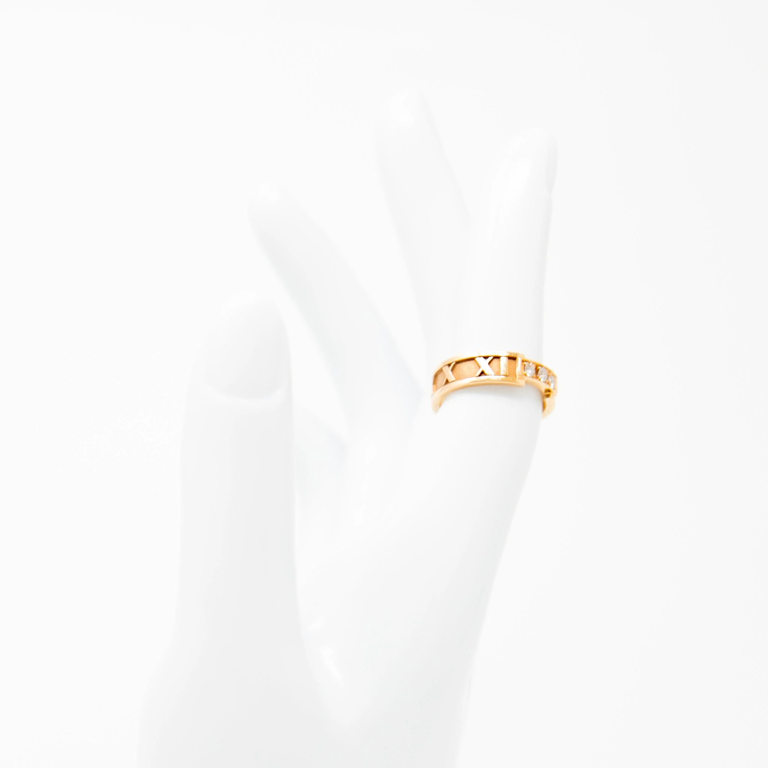 Tiffany & Co 18k Gold Atlas Diamond Ring - Image 3