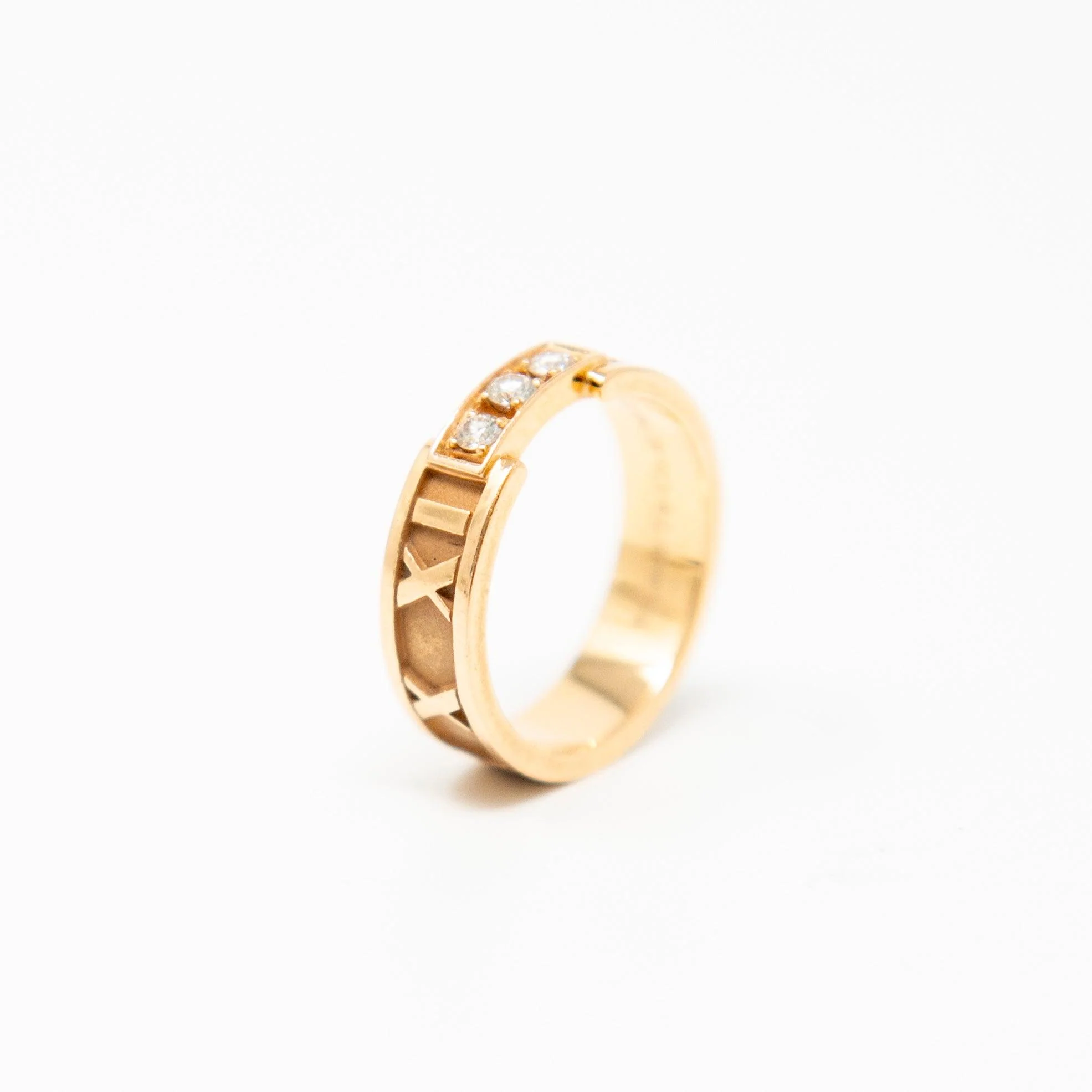 Tiffany & Co 18k Gold Atlas Diamond Ring - Image 8