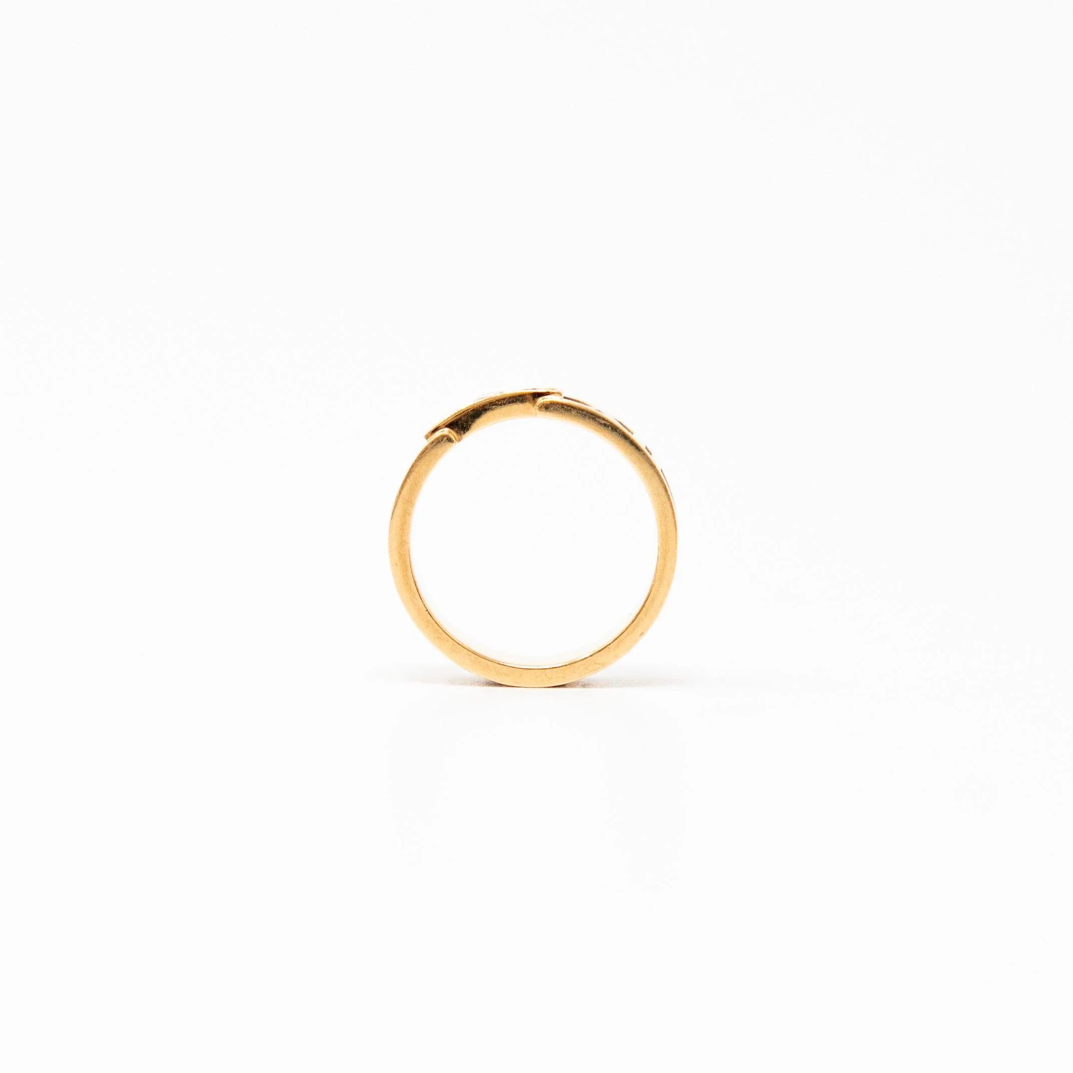 Tiffany & Co 18k Gold Atlas Diamond Ring - Image 9