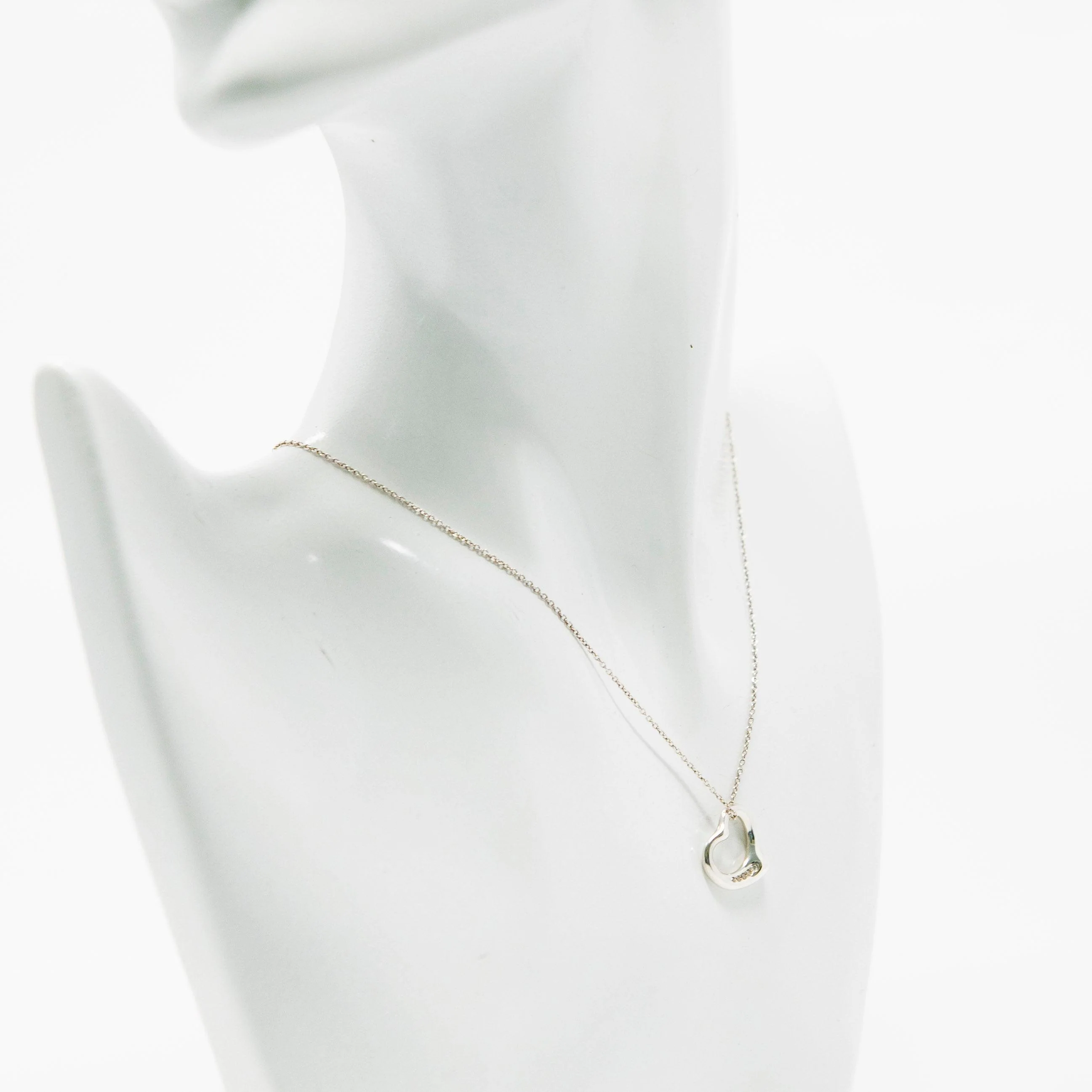 Tiffany & Co Diamond Elsa Peretti Heart Necklace - Image 3