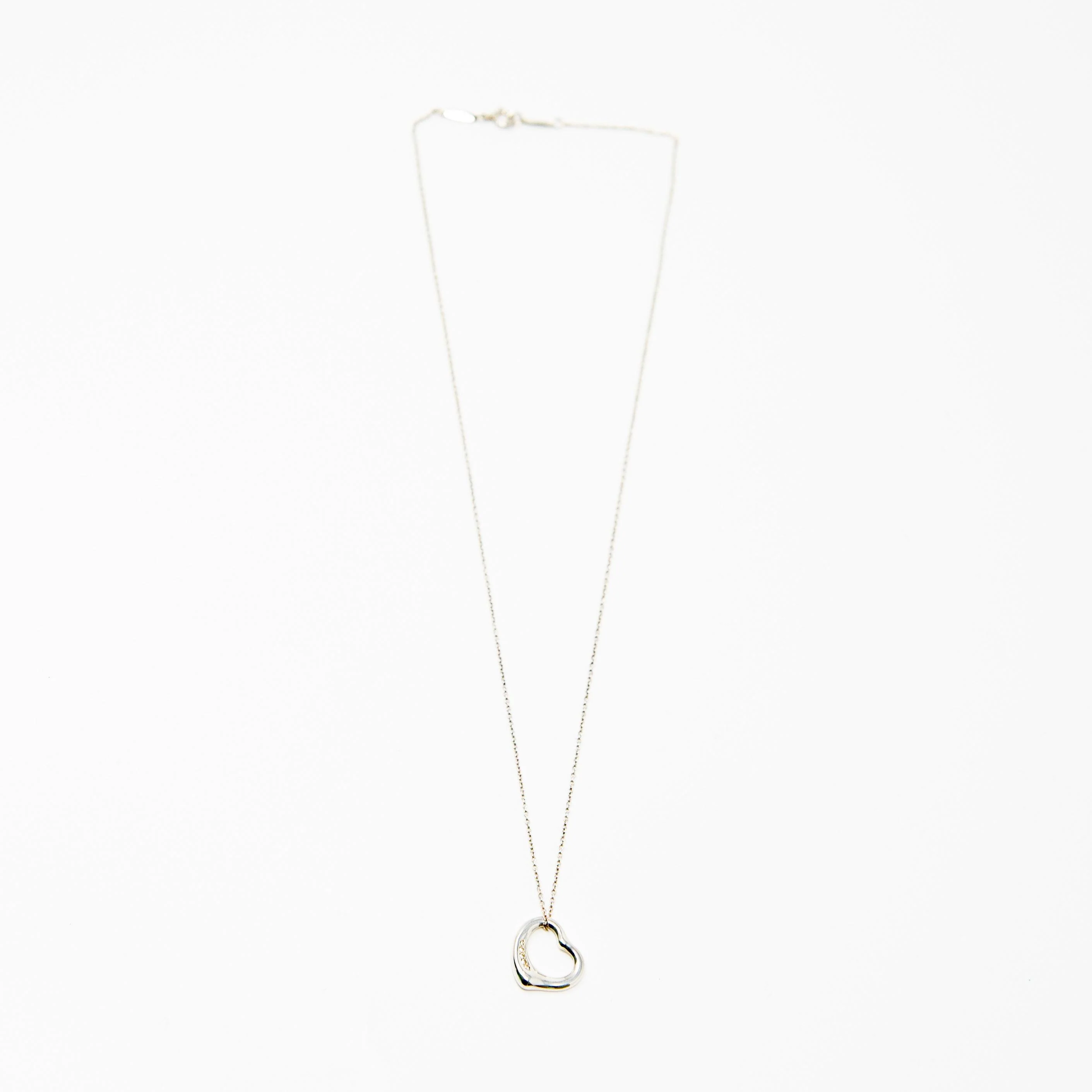 Tiffany & Co Diamond Elsa Peretti Heart Necklace - Image 4