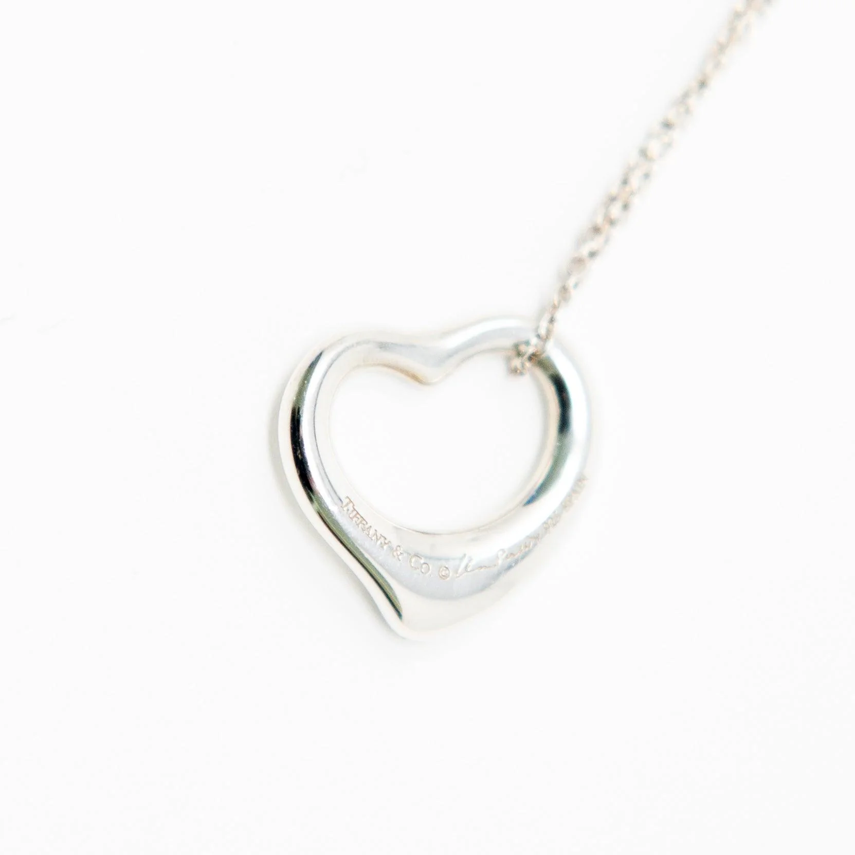 Tiffany & Co Diamond Elsa Peretti Heart Necklace - Image 5