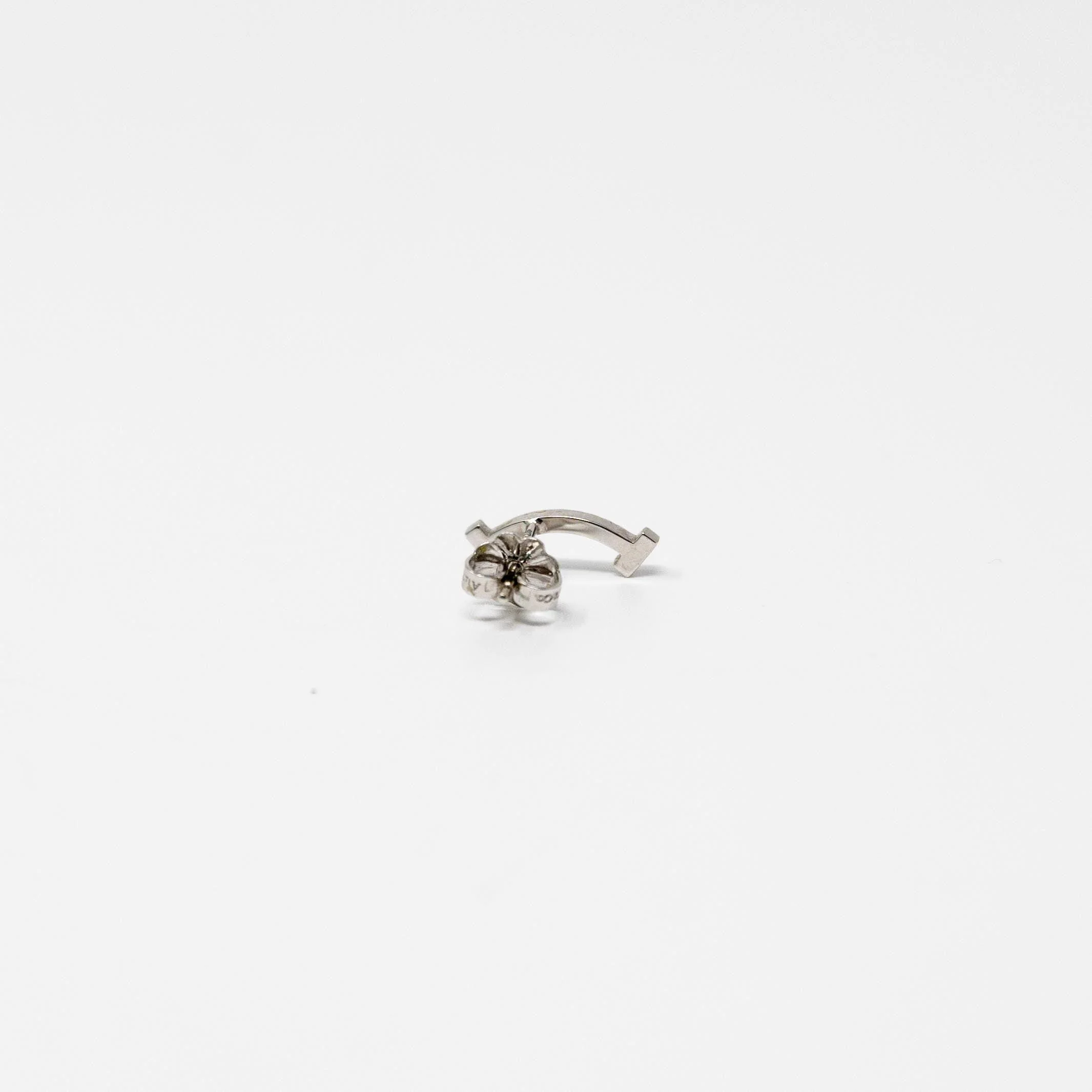 Tiffany & Co. White Gold T-Smile Diamond Earrings - Image 5
