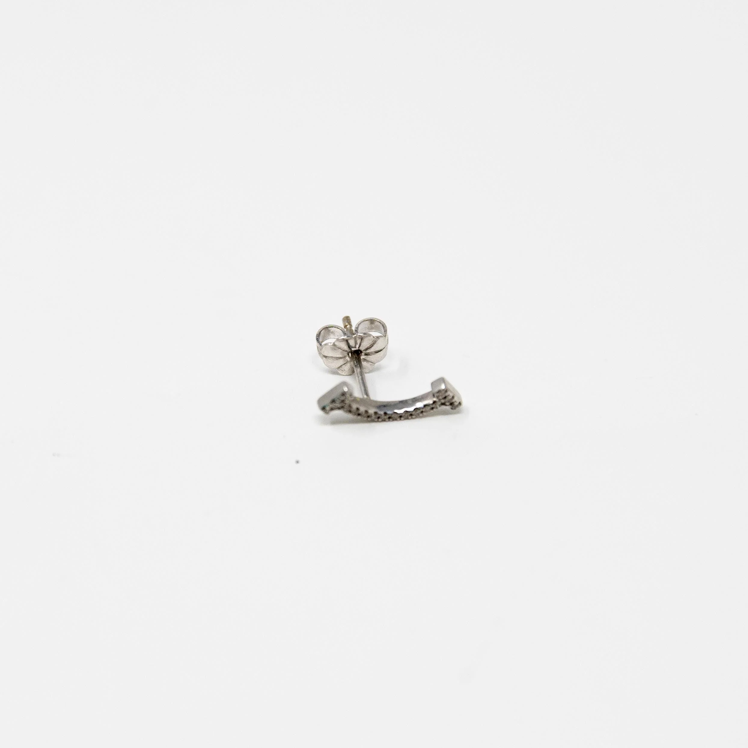 Tiffany & Co. White Gold T-Smile Diamond Earrings - Image 6