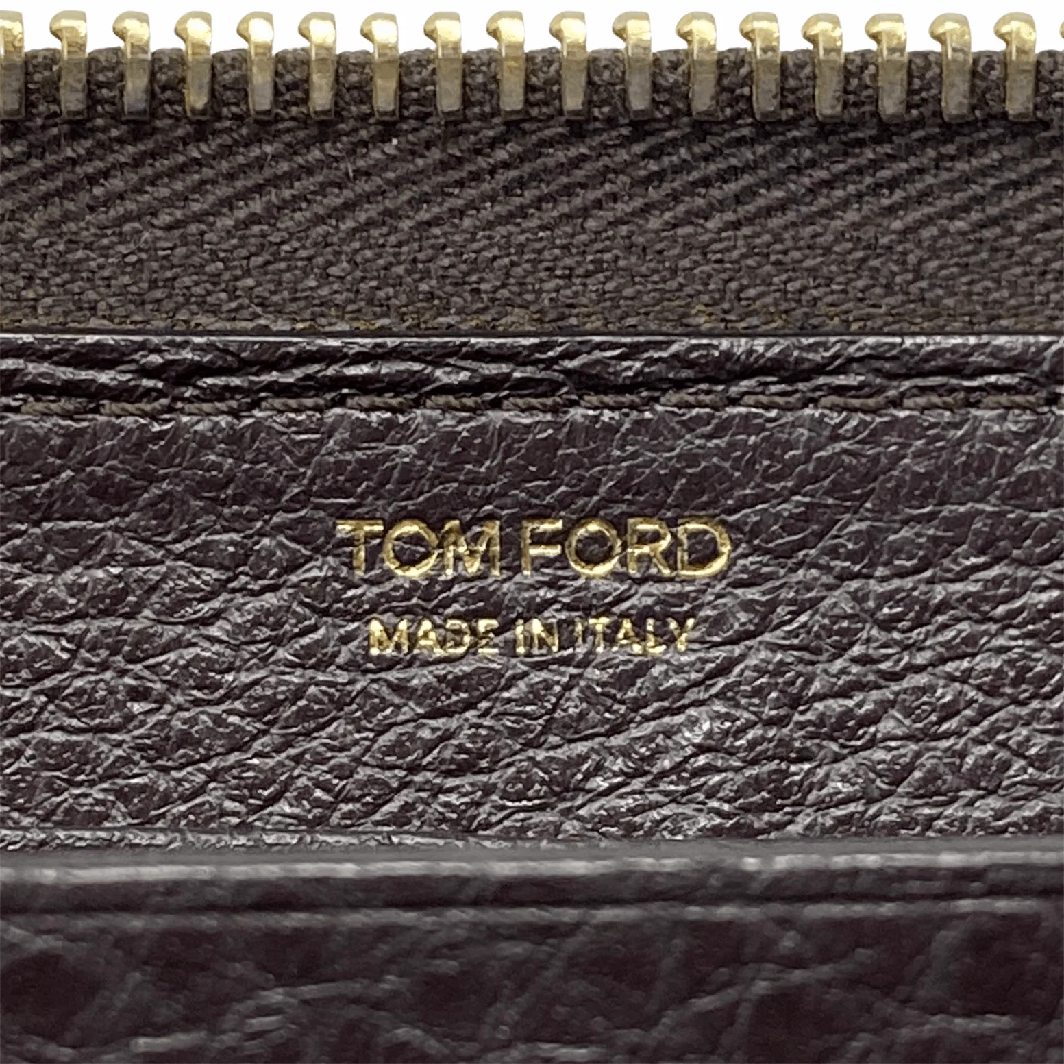 Tom Ford Brown Logo Zippy Wallet - Image 10