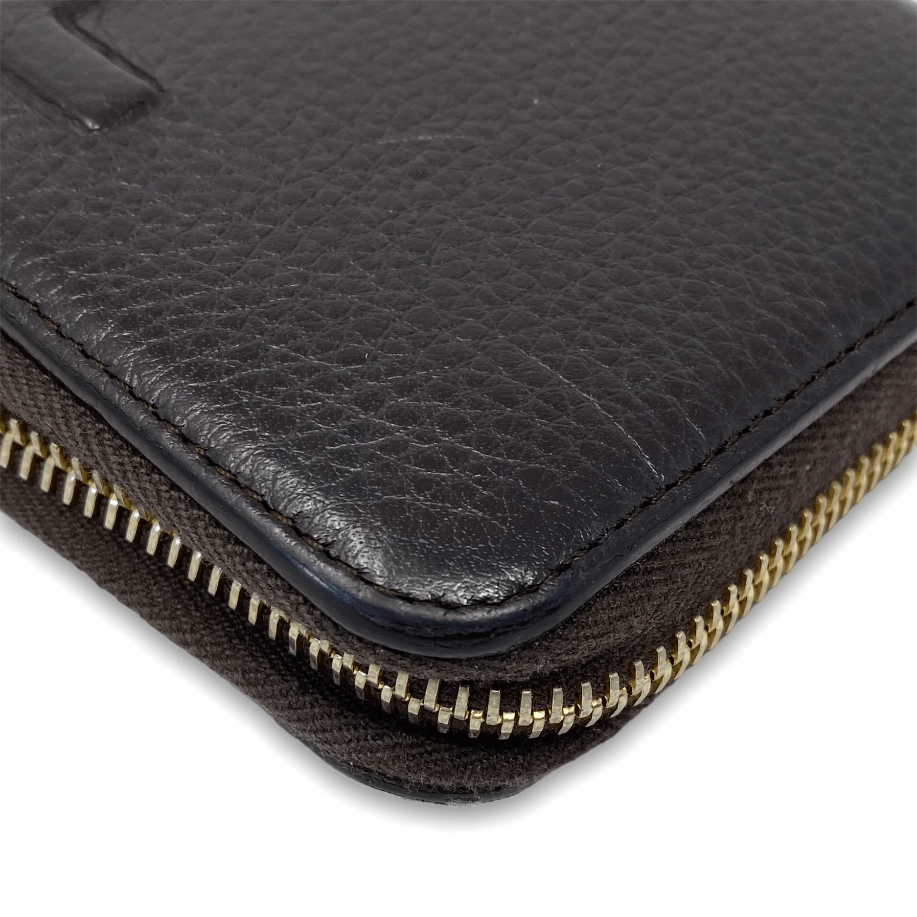 Tom Ford Brown Logo Zippy Wallet - Image 4