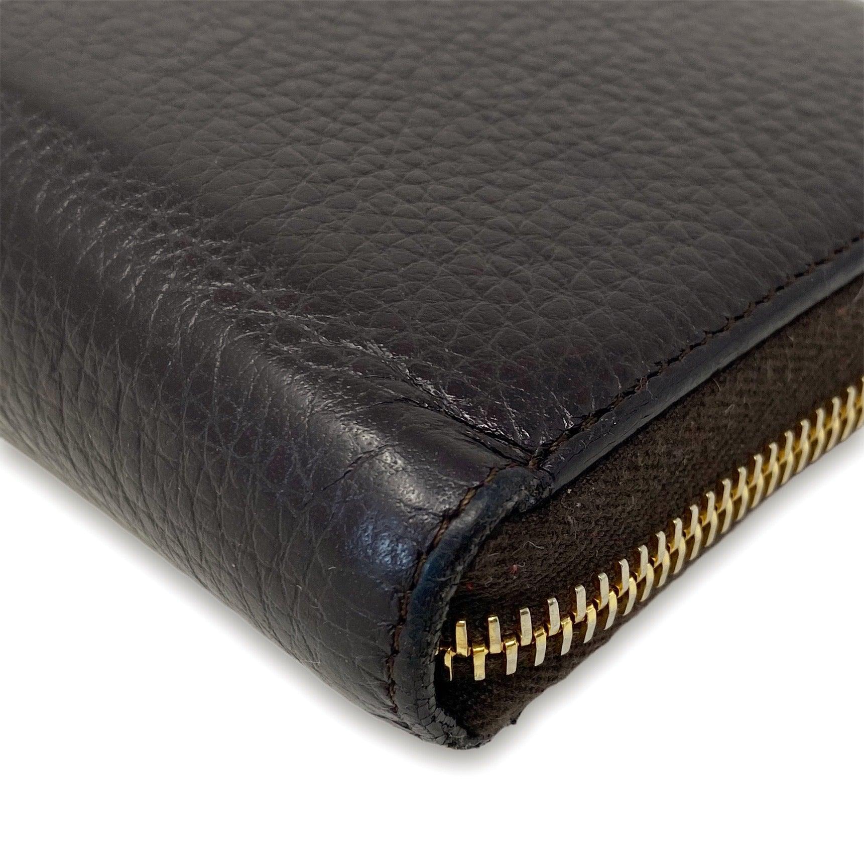 Tom Ford Brown Logo Zippy Wallet - Image 6