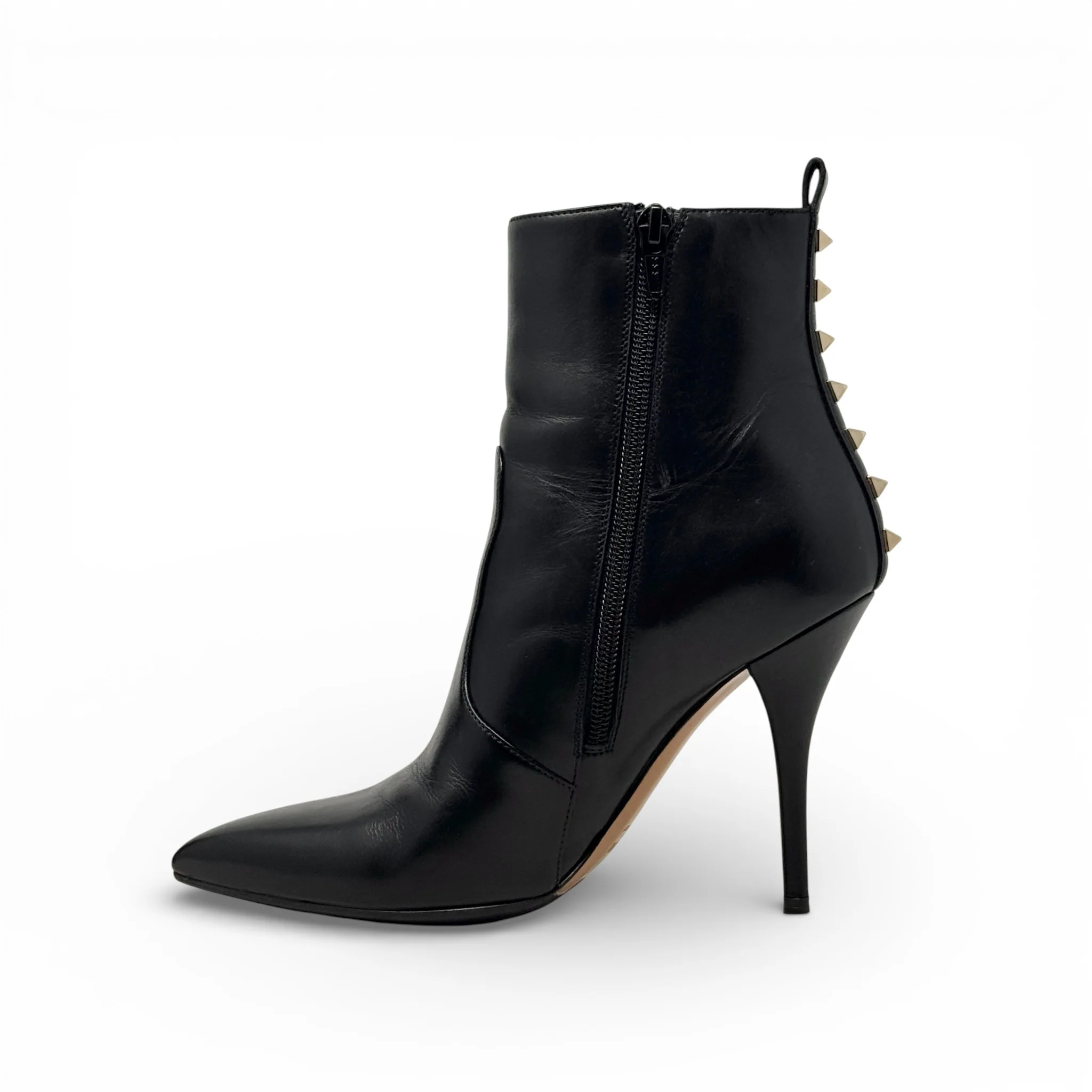 Valentino Black Garavani Rockstud Ankle Boots 37 - Image 6